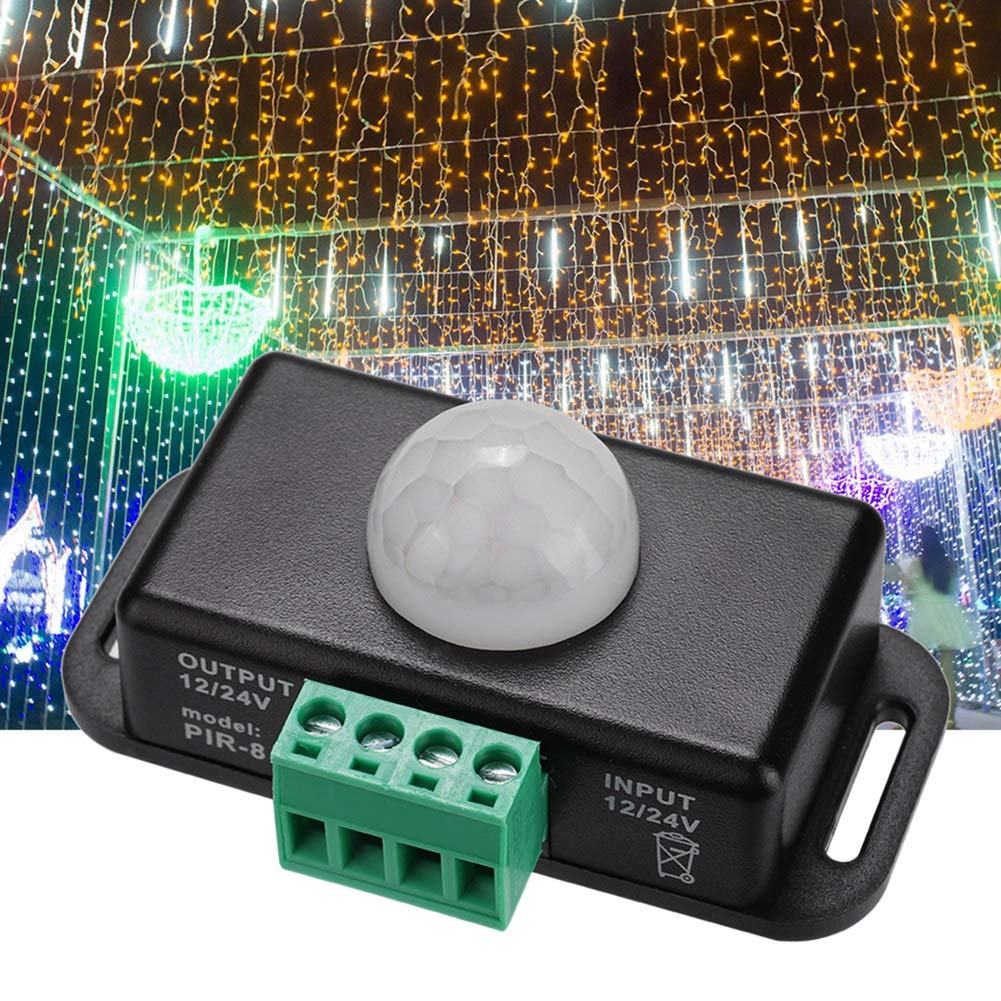 Body Motion Sensor Switch - Infrared Motion Detector for LED, Fluorescent, Incandescent & Energy-Saving Lights | Easy Installation & Energy Saving | Perfect for Home, Office, Garage & Outdoor Lighting