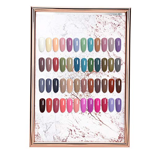 Premium Nail Art Color Card Display Stand - Shatterproof & Safe Nail Tip Showcase with Exquisite Frame for Nail Salons & DIY Enthusiasts | Perfect for Salon Displays, Nail Art Inspiration & Professional Presentations