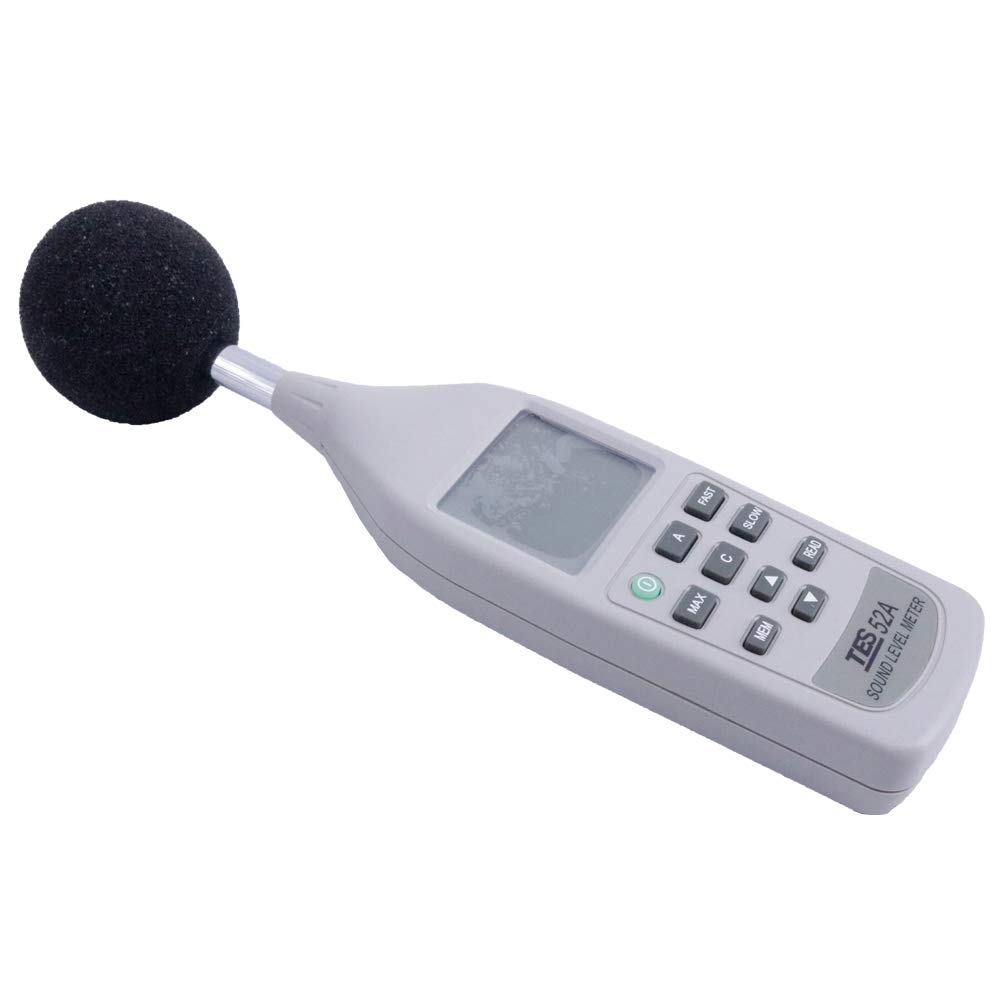 TES-52A Portable Digital Sound Level Meter - Handheld Noise Decibel Tester with LCD Display | Perfect for Industrial, Construction & Home Noise Monitoring
