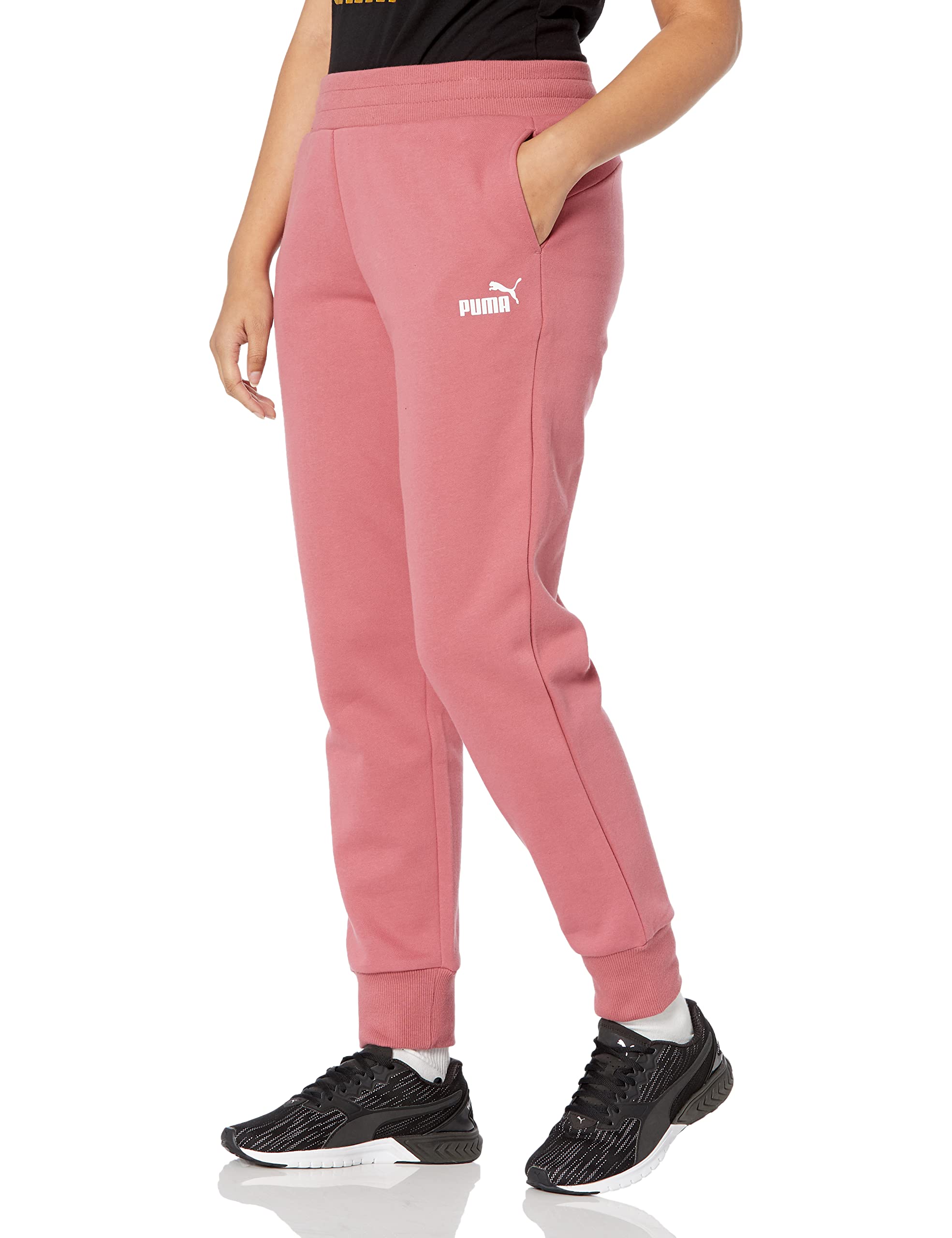 PUMA Women's Essentials Fleece Sweatpants - Soft Casual Joggers with Elastic Waistband | Plus Size Options Available | Perfect for Yoga, Lounging & Running Errands