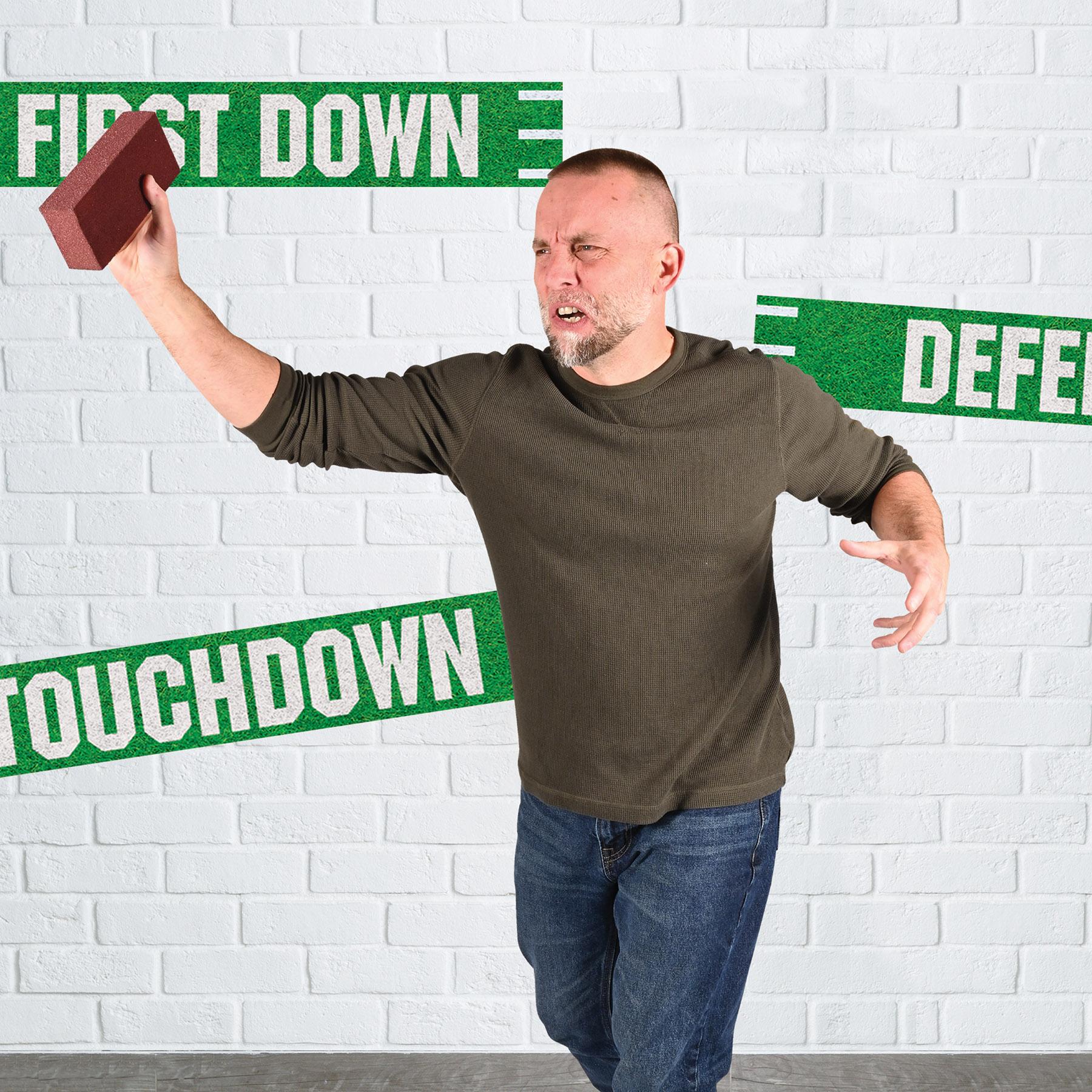 12 Pack Beistle Football University Party Bad Call Brick - Perfect for Tailgates, Game Day Decorations & College Sports Events
