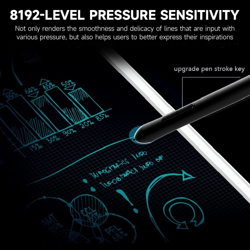 UHGFIMP 10x6 Inch Digital Drawing Tablet with 8192 Pressure Sensitivity - Graphic Pen Tablet for Artists, Designers & Students - Perfect for Sketching, Note-Taking & Online Teaching