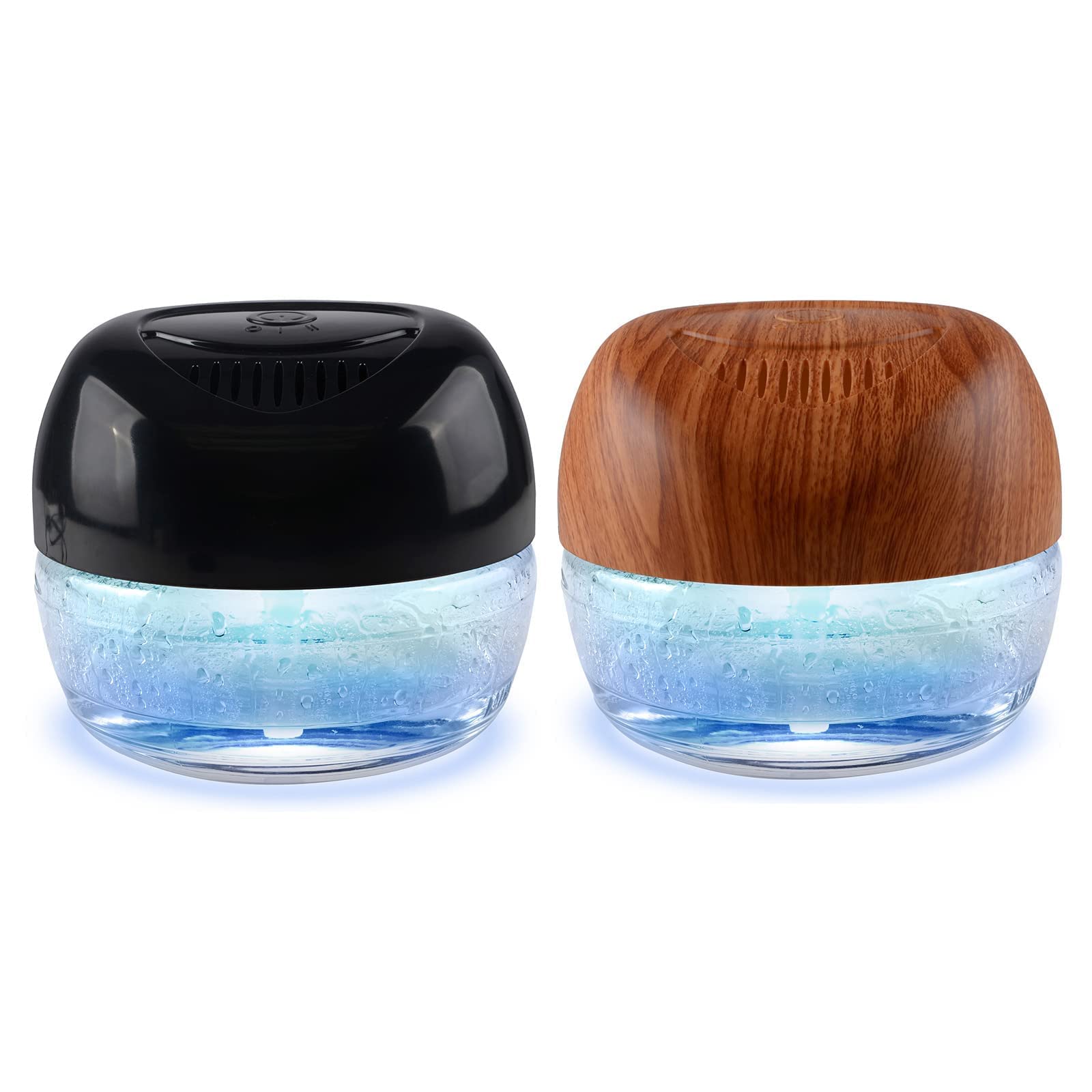 2-Pack Water-Based Air Purifier & Freshener with 7-Color LED Mood Light - Air Washer, Revitalizer for Home, Office, Bedroom, Living Room | Improves Air Quality & Creates Relaxing Atmosphere