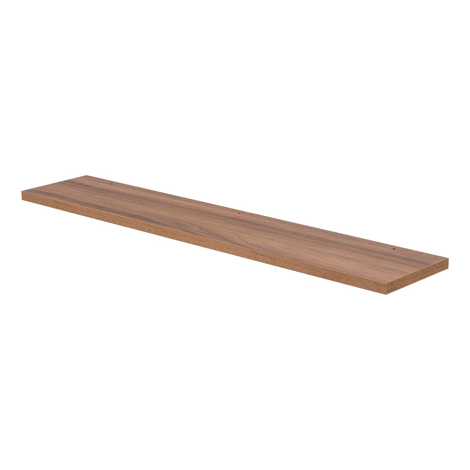 White Wood Finish Wall Mount Mirror Shelf - ZEN Collection by DAX - Perfect for Bathroom, Bedroom & Entryway Decor
