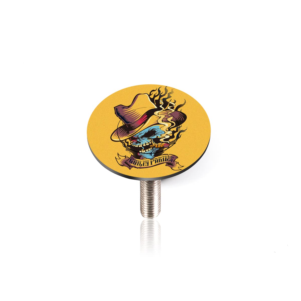 Premium CNC Bike Headset Top Cap with Bolts - Durable MTB Headset Cap for 1 1/8