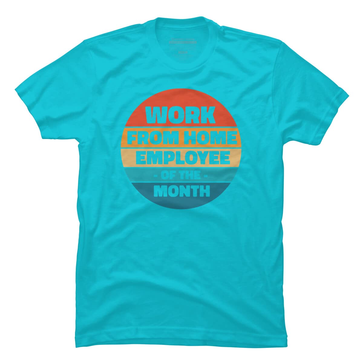 RandomDudeArt Employee of The Month Funny Office T-Shirt for Men - Comfortable Cotton Tee for Work from Home, Office Humor & Casual Wear