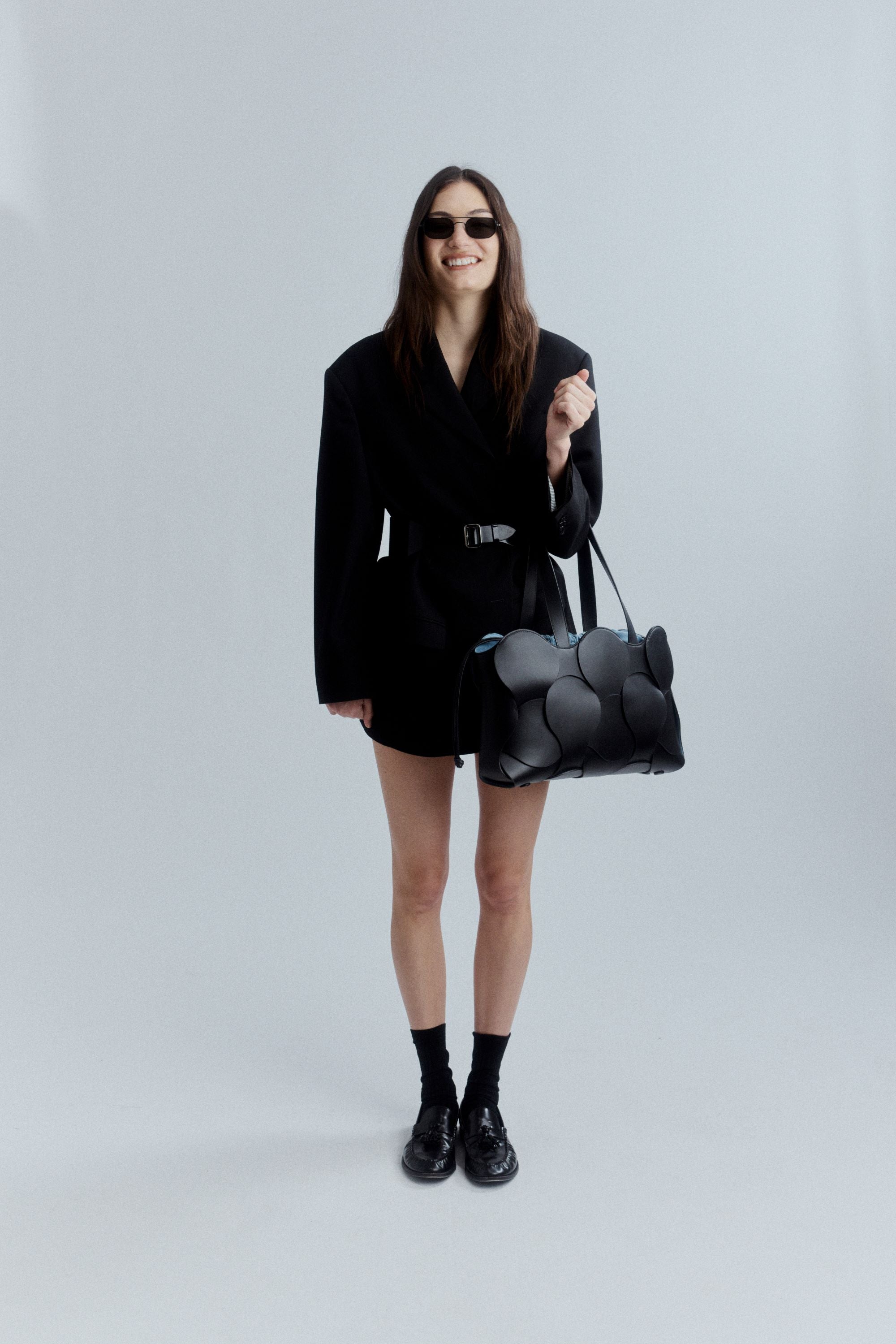 Gigi Tote Bag - Stylish Black Sky Color - Perfect for Work, Travel & Everyday Use