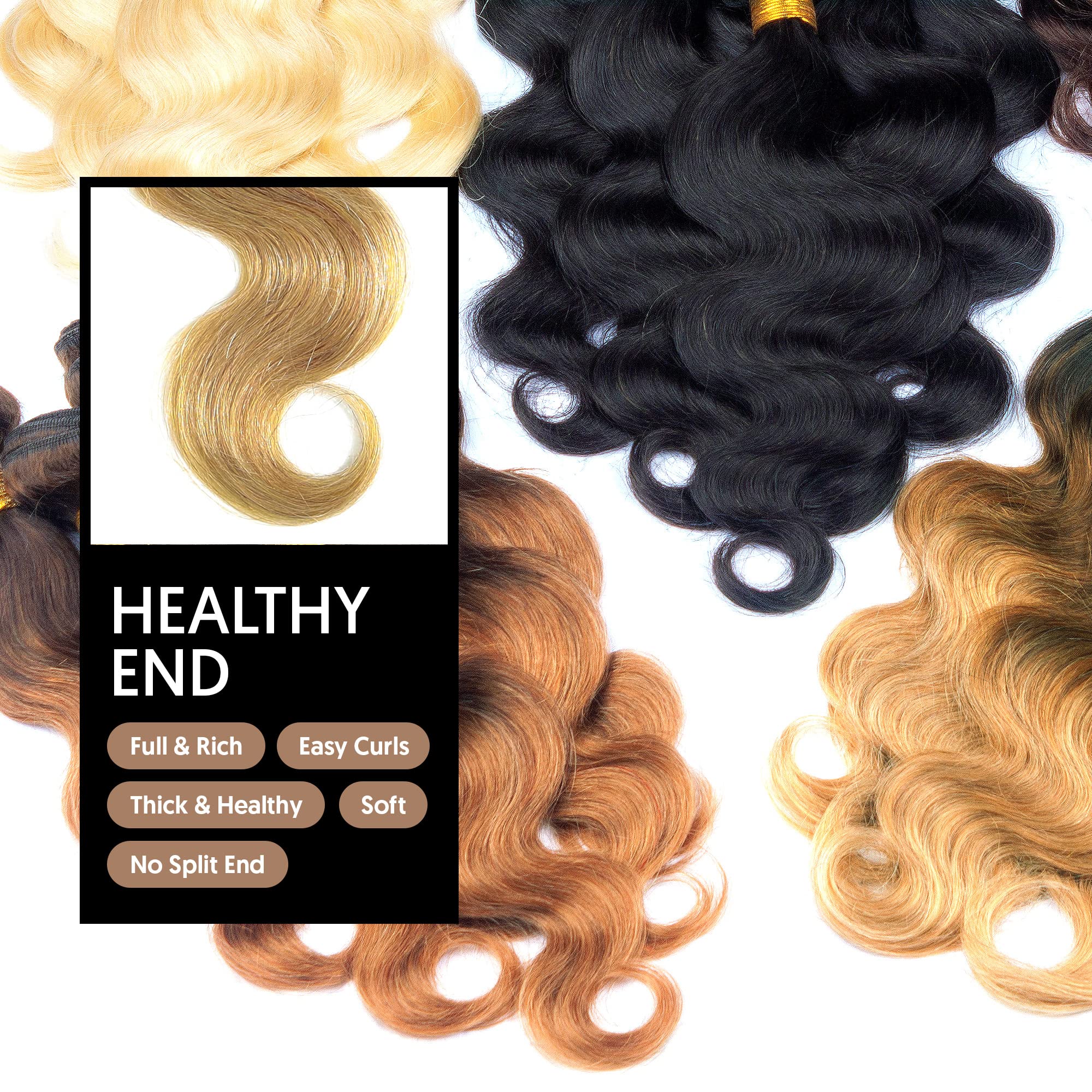 15A Brazilian Bundles Human Hair 100% Unprocessed Virgin Remy Hair Body Wave 3 Bundles (16,18,20,27 Inches) for Natural Look & Styling - Perfect for Weaves, Extensions & Protective Hairstyles