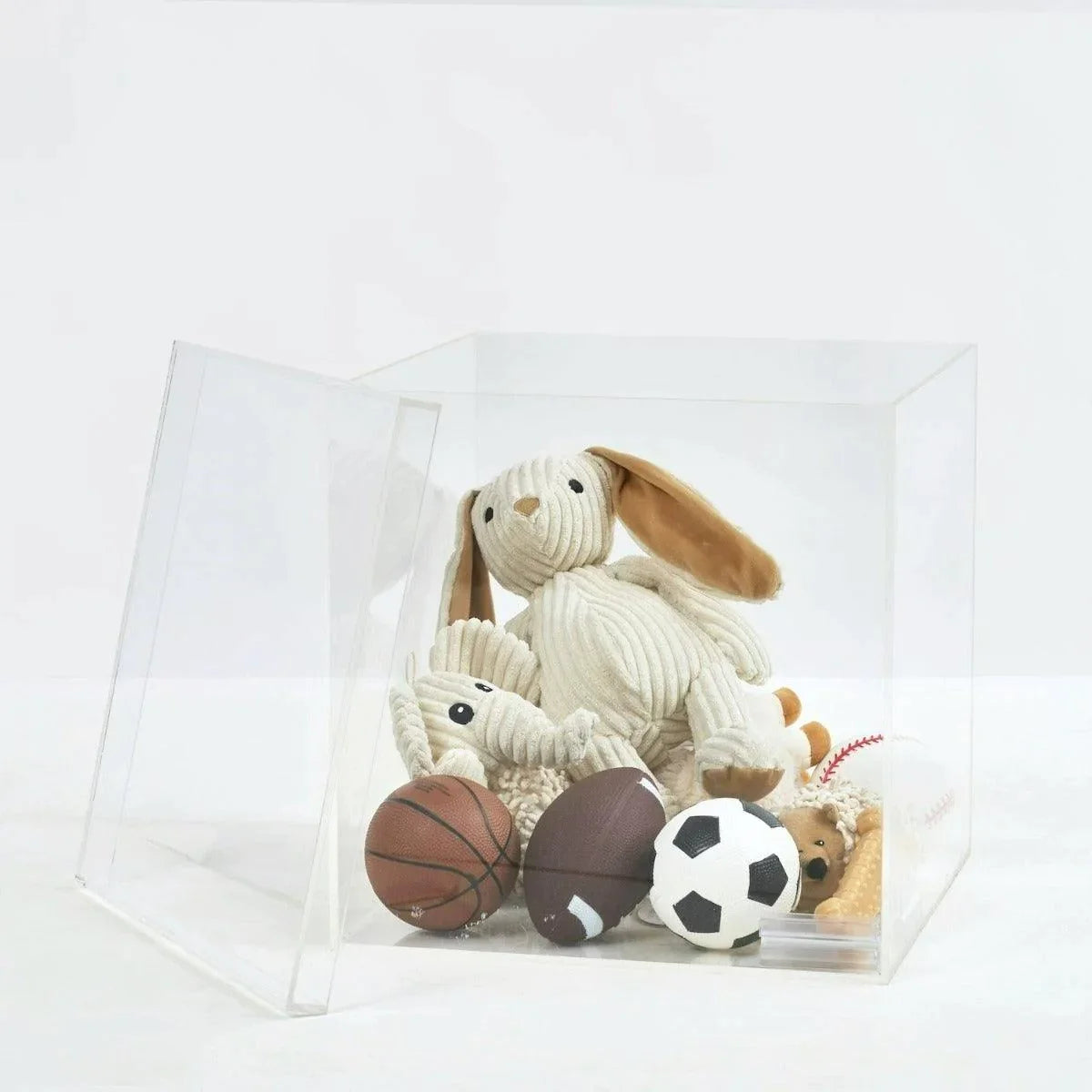 14-Piece Clear Plastic Storage Box Set with Removable Lids - Perfect for Organizing Closet, Kitchen, Office & Kids' Toys