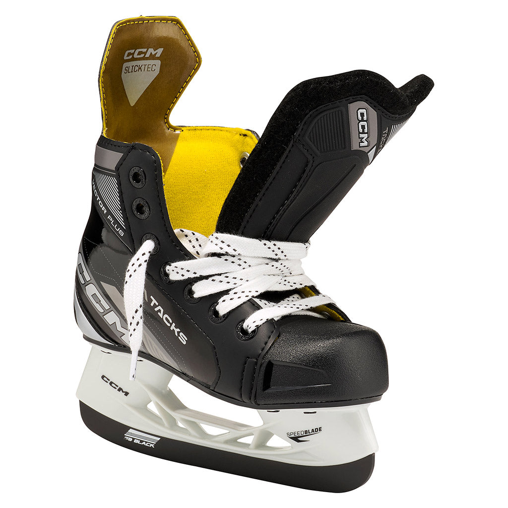 CCM Tacks Vector Plus 2022 Youth Ice Hockey Skates - Lightweight Performance Skates for Kids & Teens - Perfect for Ice Rink Training & Competitive Hockey Games