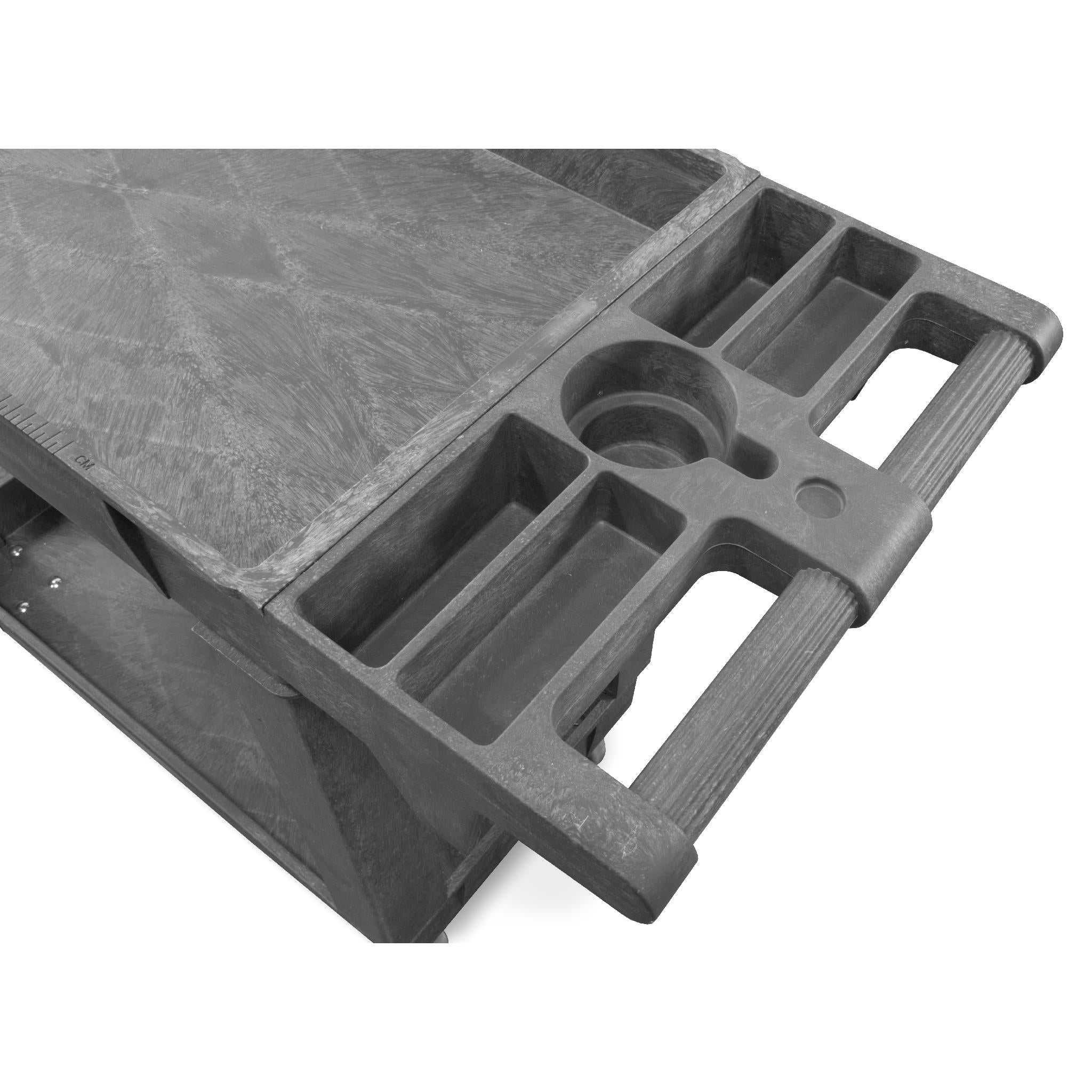 WEN 73009 Heavy Duty 2-Shelf Utility Cart with 500 lb Capacity, 40