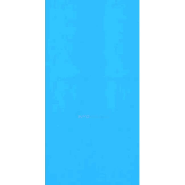 Pureline Overlap Solid Blue Standard Gauge Above Ground Pool Liner (15' Round) - Durable Swimming Pool Replacement Liner for Backyard, Summer Fun & Family Gatherings