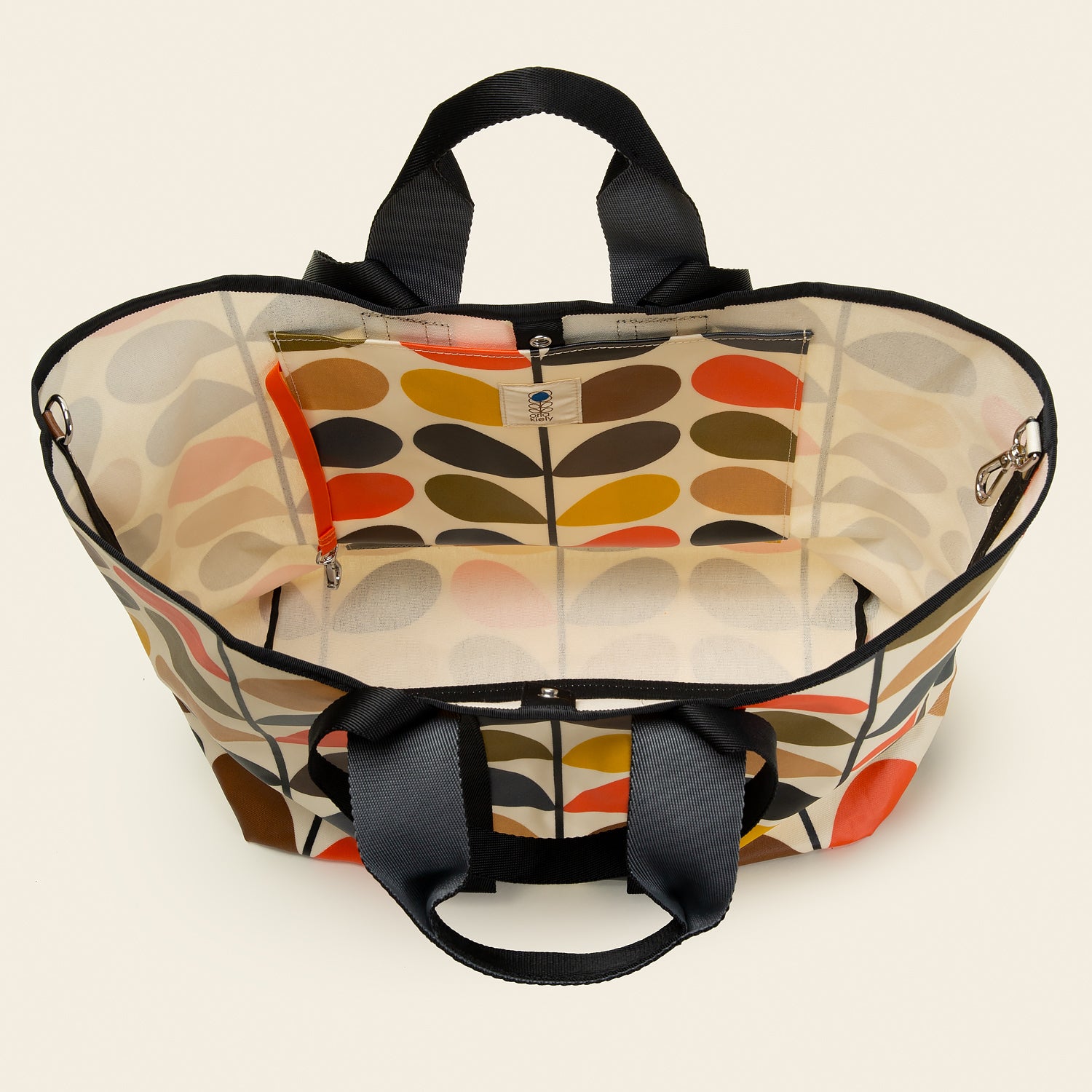 Classic Multi Stem Carryall Basic Large Tote Bag with Forget Me Not Wallet Set - Perfect for Work, Travel & Everyday Use