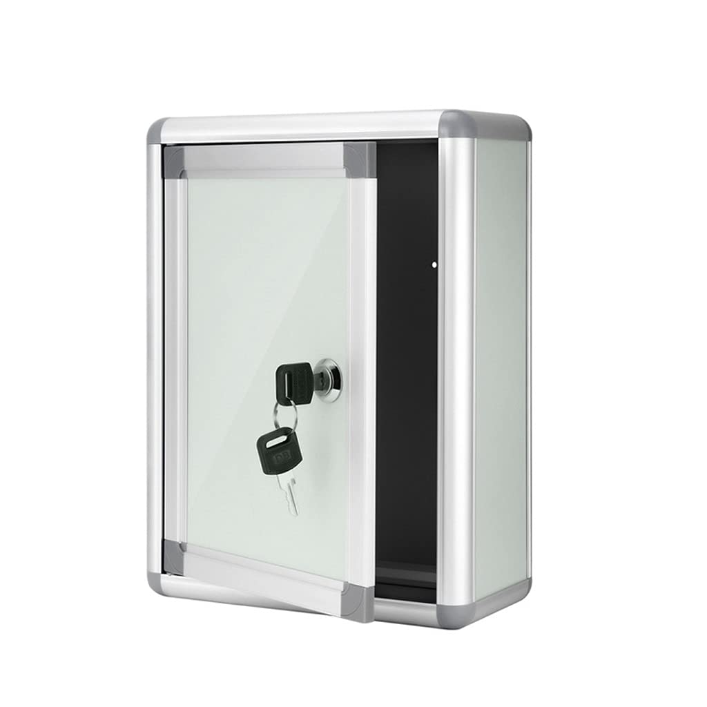 Lockable Wall Mount Suggestion Box - Aluminum Alloy Mailbox for Feedback & Complaints | Office, School, Hospital, Community Use