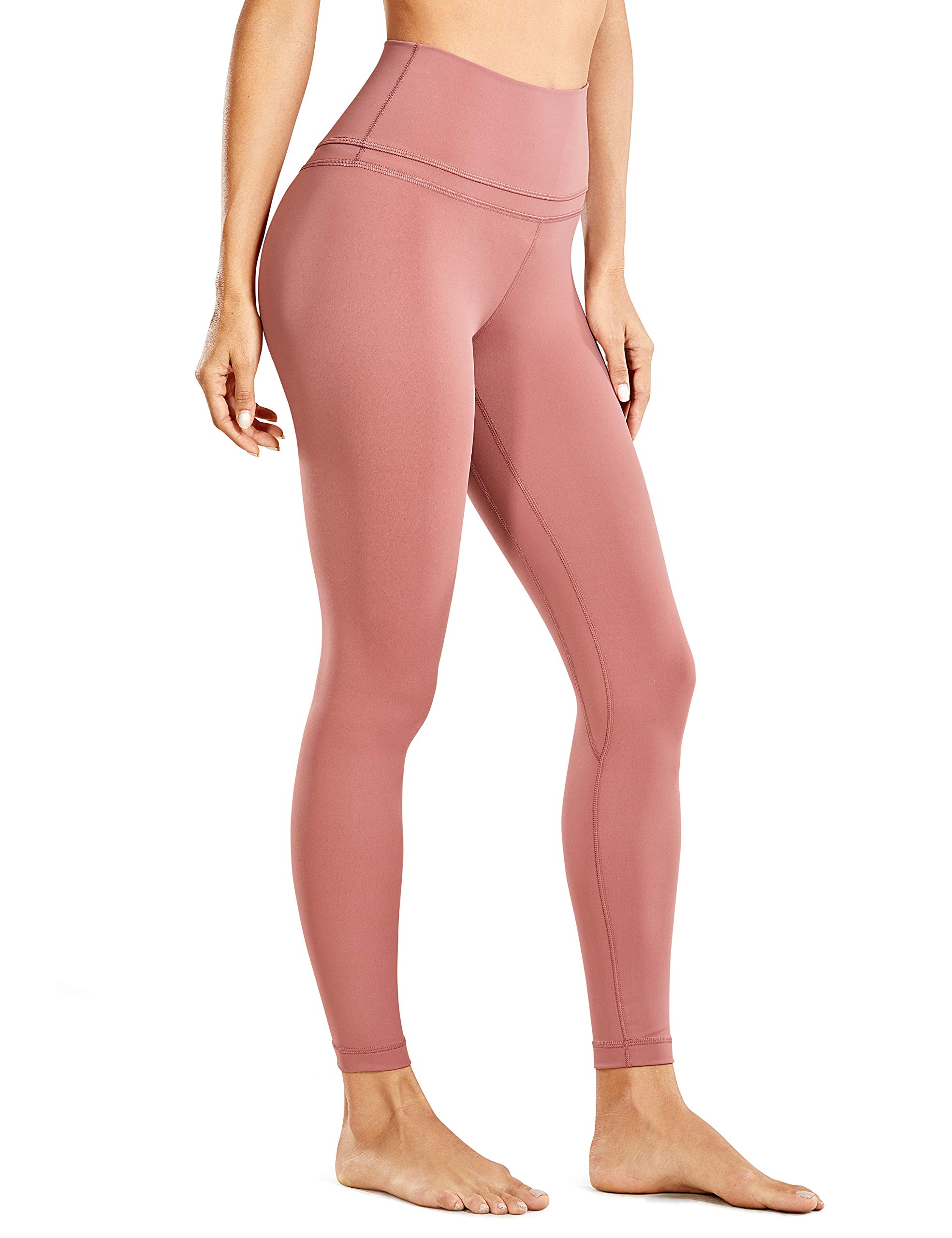 CRZ YOGA Women's High Waist 7/8 Yoga Leggings - 25 Inch Naked Feeling Workout Pants for Running, Gym & Lounge Wear