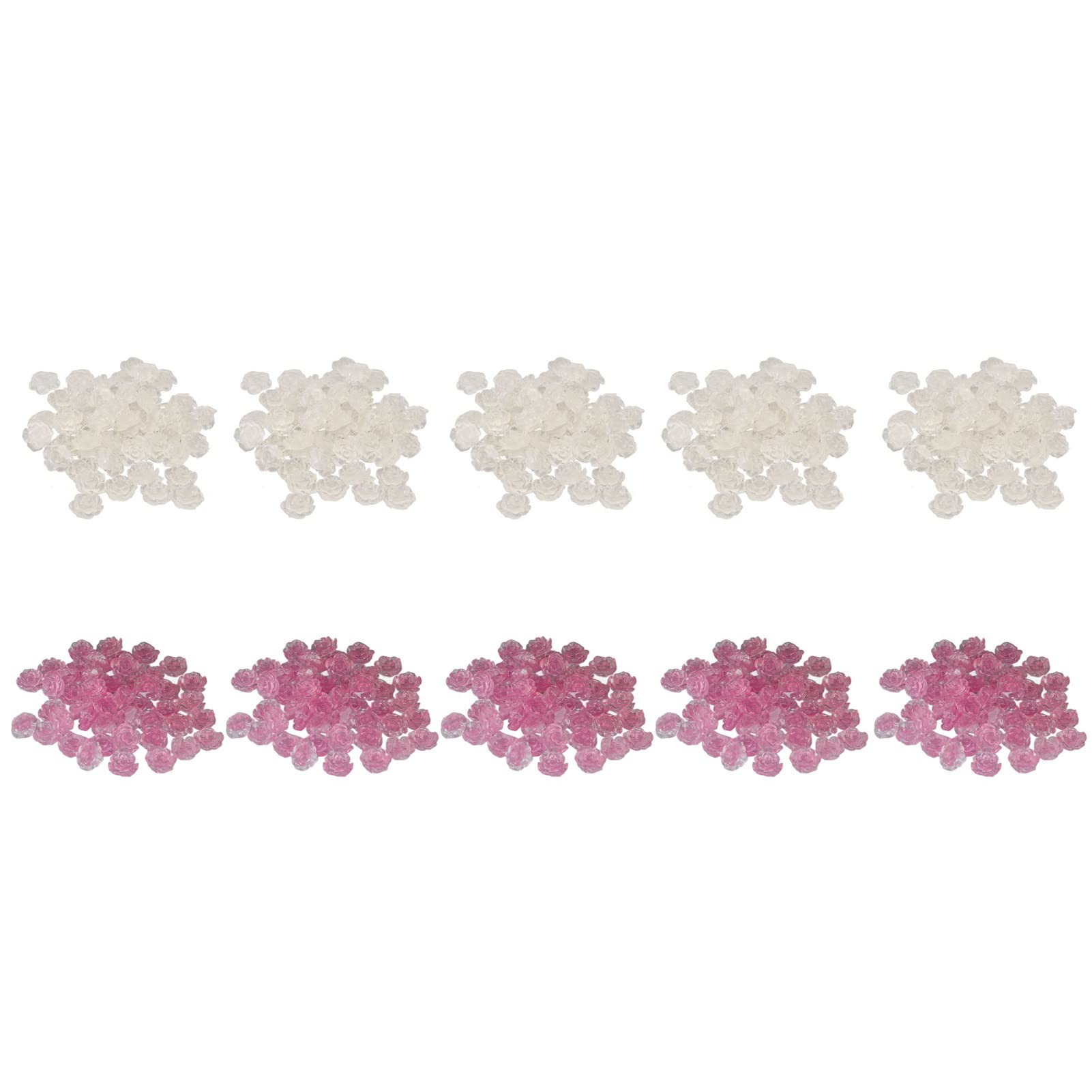 Ubersweet® 3D Flower Nail Art Decorations - Delicate Resin Nail Stickers for Women, DIY Manicure, Salon Supplies (Rose Red) - Perfect for Wedding, Party, and Special Occasion Nail Designs