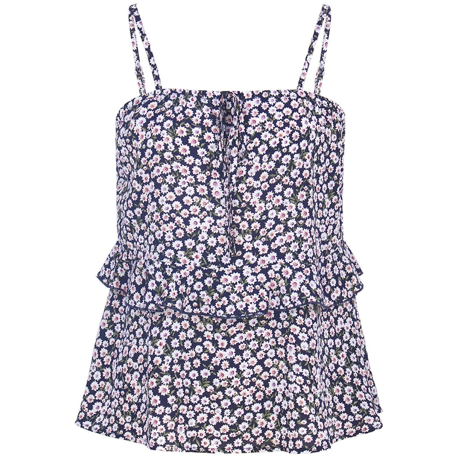 Symoid Women's Summer Dresses - Boho Floral Print Short Sundress with Halter Top | Sexy Casual Beach Dress for Vacation, Party & Outdoor Date
