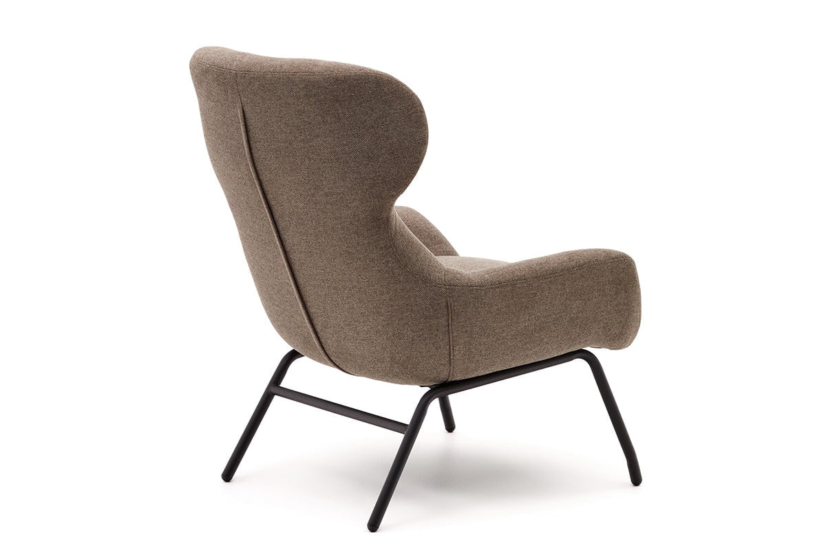 Como Bellini Armchair - Premium Chenille Fabric Upholstered Accent Chair for Living Room, Bedroom & Office - Comfortable Modern Lounge Seating with Soft Textured Fabric