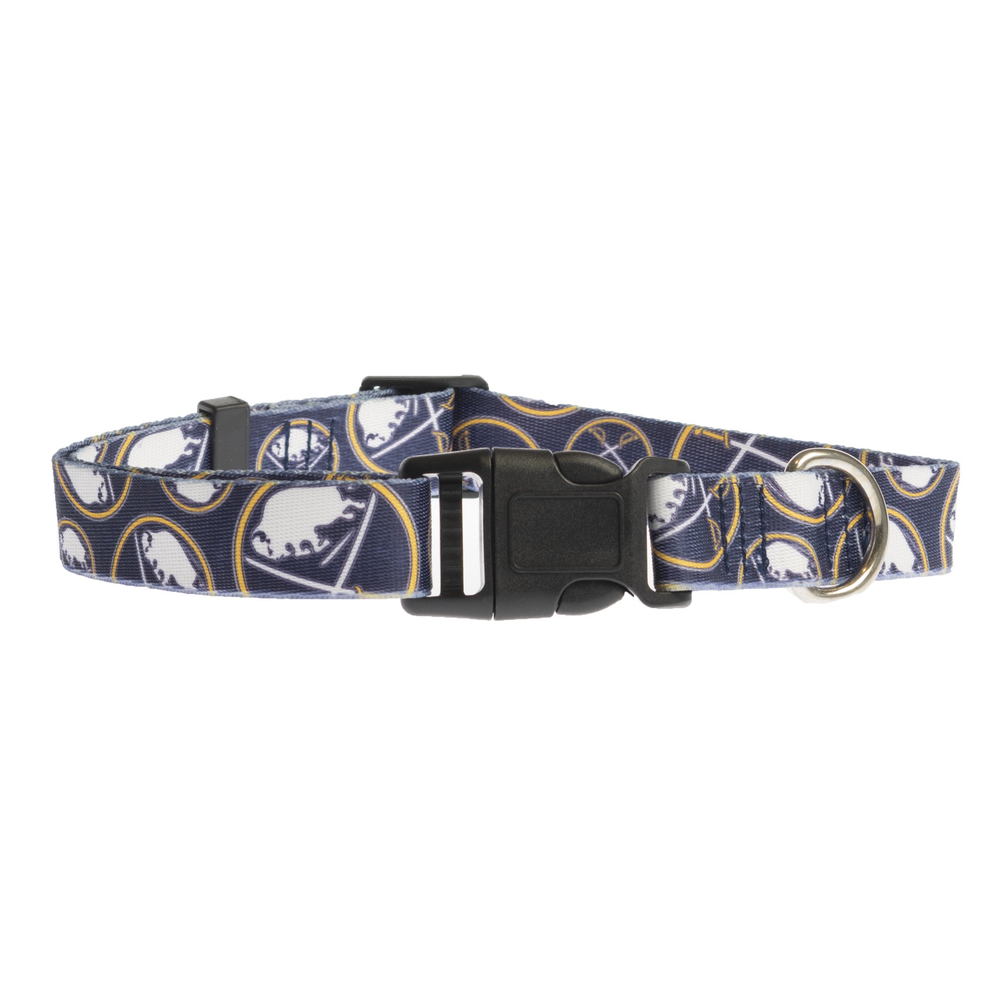 Official NHL Team Logo Pet Collar - Adjustable Dog & Cat Collar with D-Ring - Perfect for Game Day, Walks & Playtime