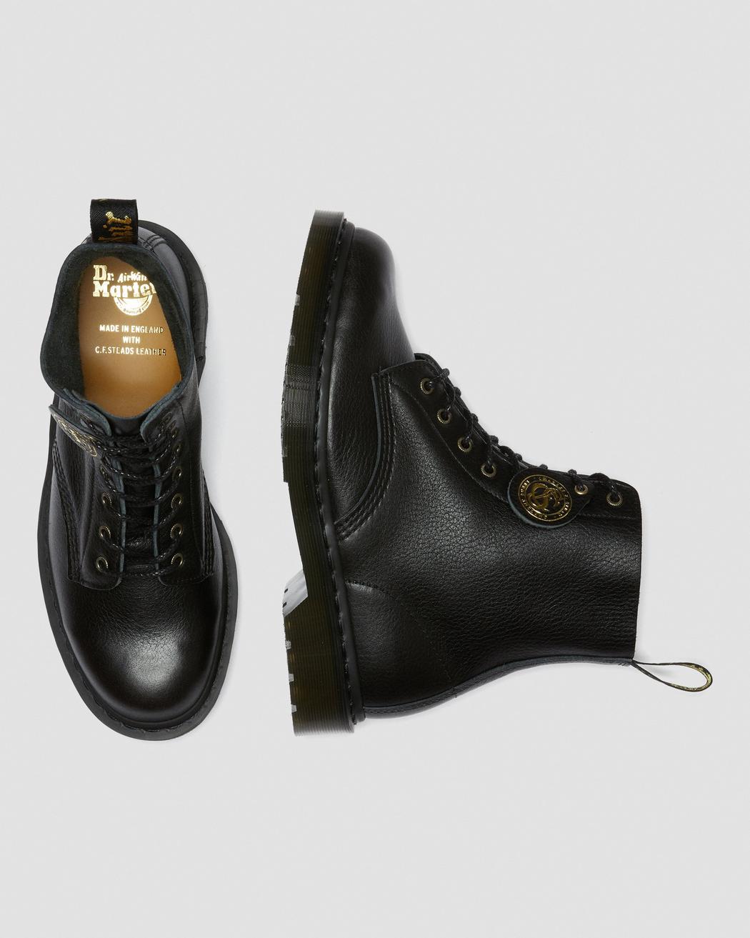 Dr. Martens 1460 Pascal Black Culatta Full Grain Leather Boots - Made in England - Stylish & Durable for Everyday Wear, Work & Outdoor Adventures