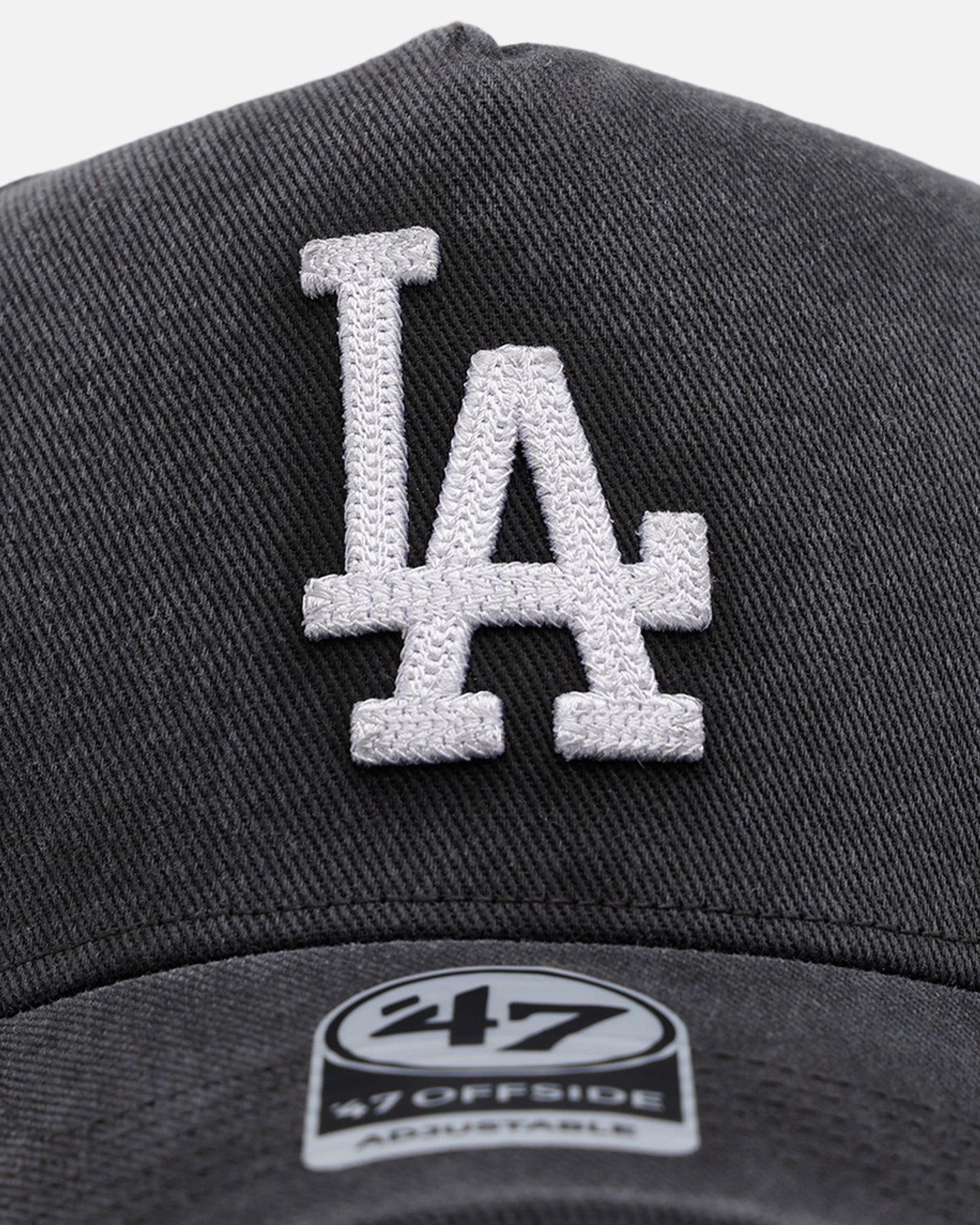 47 Brand Los Angeles Dodgers 'Washed Black' Snapback Hat - Adjustable Baseball Cap for Men & Women - Perfect for Games, Streetwear & Casual Outfits