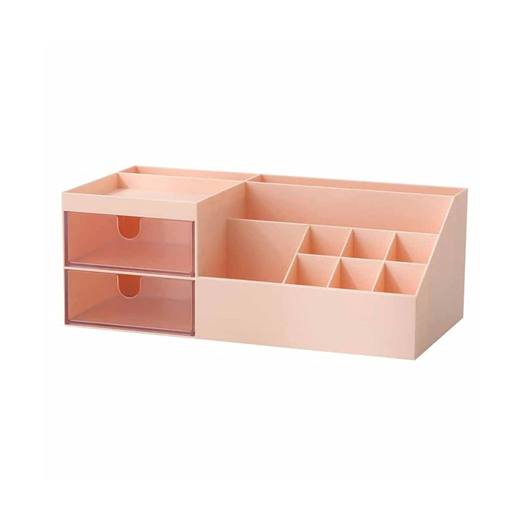 Large Capacity Cosmetic Storage Box - Makeup Drawer Organizer for Jewelry, Nail Polish & Beauty Essentials | Desktop Organizer for Makeup Brushes, Sundries & Cosmetics (Color A) - Perfect for Vanity, Bathroom & Travel Organization