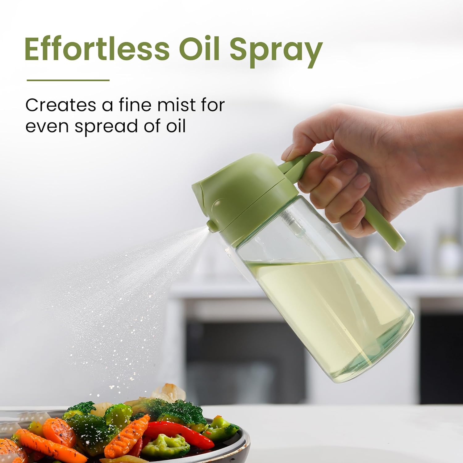 Premium MILEX Glass Olive Oil Dispenser with Pour Spout - Perfect for Kitchen, Salad Dressing & Gourmet Cooking