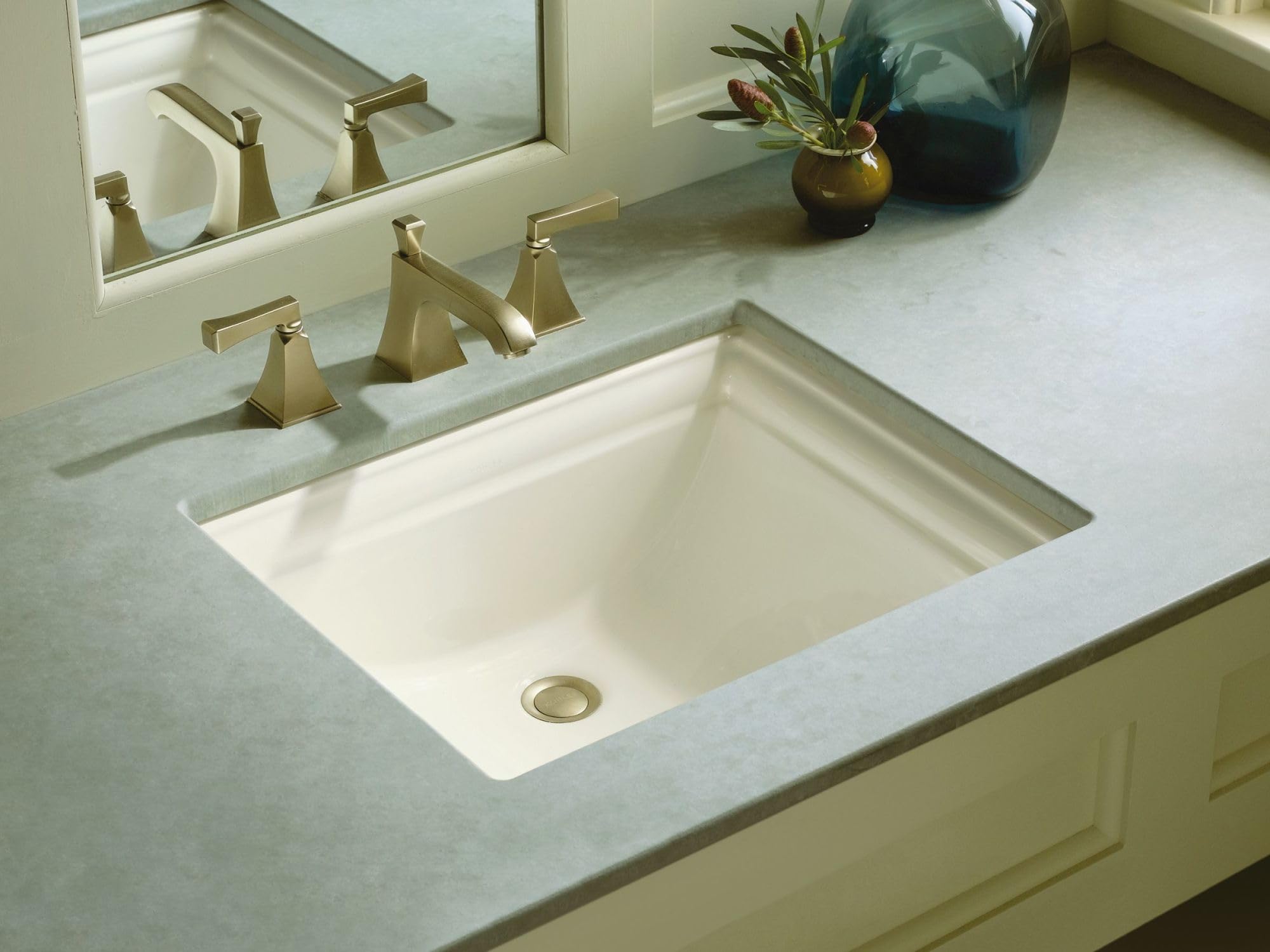20-Inch Rectangular Undermount Bathroom Sink - Premium Ceramic Vanity Sink for Modern Bathrooms, Powder Rooms & Guest Baths
