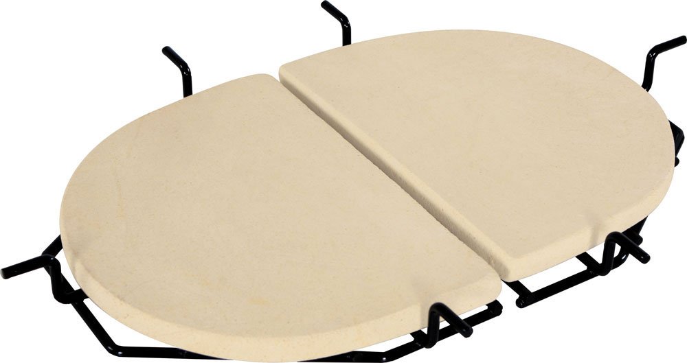 Primo 324 Ceramic Heat Reflector Plates for Primo Oval XL Grill - 2 Pack | Durable Replacement Parts for Even Heat Distribution | Perfect for Backyard BBQs, Grilling & Smoking