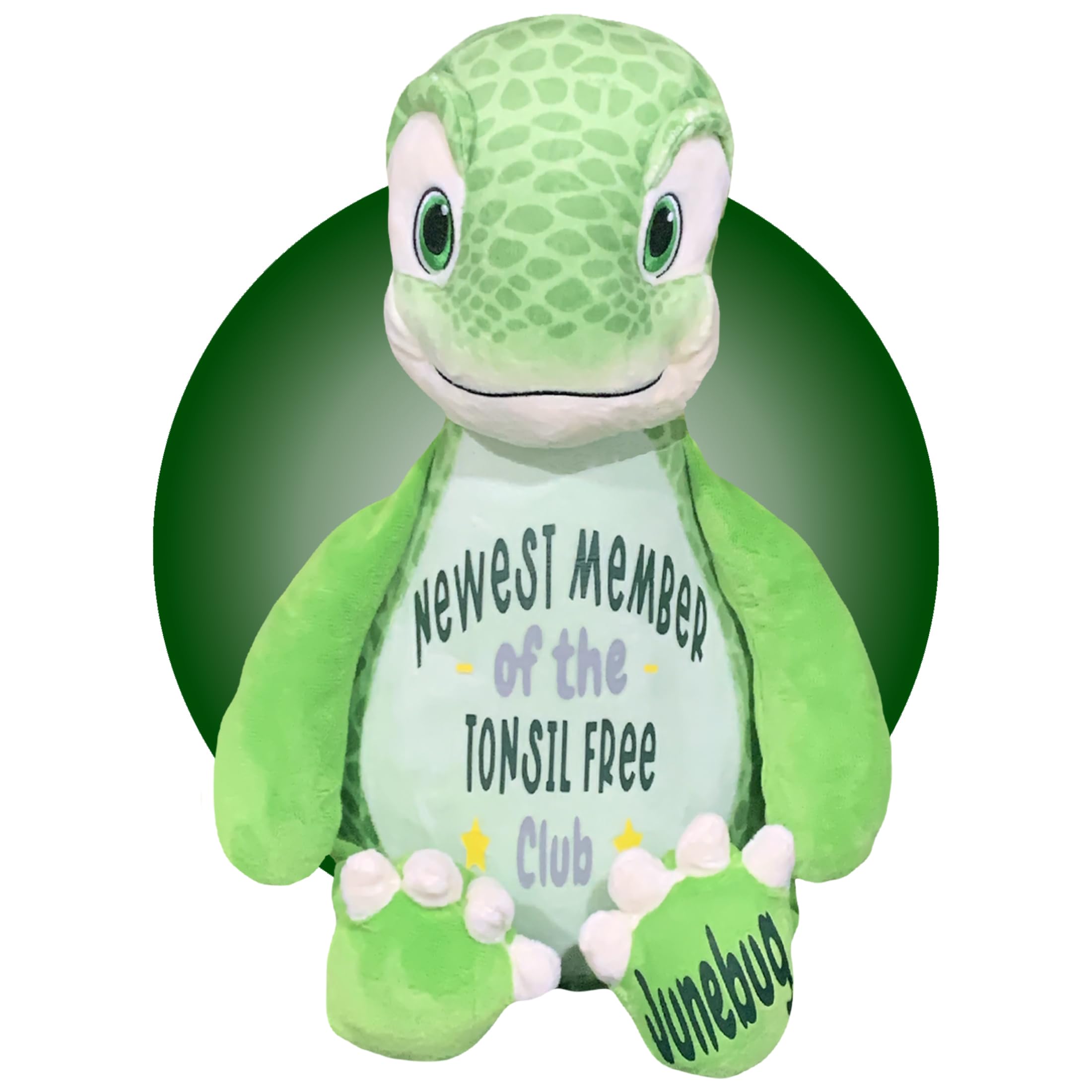Personalized Tonsillectomy Recovery Gift for Kids - Dinosaur Face Heating Pad - Get Well Soon Present After Tonsil Surgery - Comforting Post-Op Gift for Children (Perfect for Hospital Stay & Home Recovery) by Kikilishop