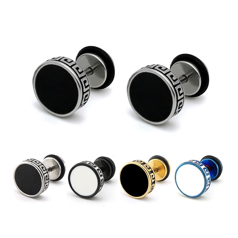 Vintage Round Stud Earrings for Women - Classic & Stylish Jewelry for Everyday Wear, Parties & Gifts