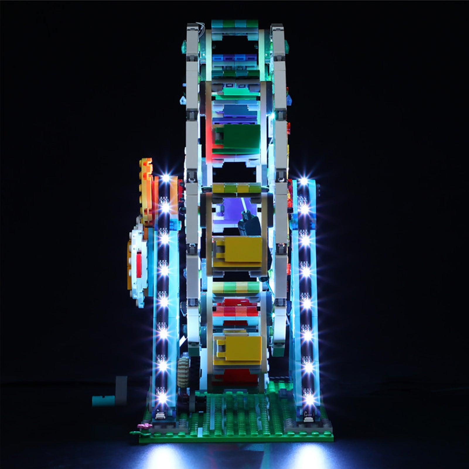 Best Light Kit for LEGO Creator Ferris Wheel 31119 - DIY Lighting Set for LEGO Building Blocks - Perfect for Night Display & Model Showcase