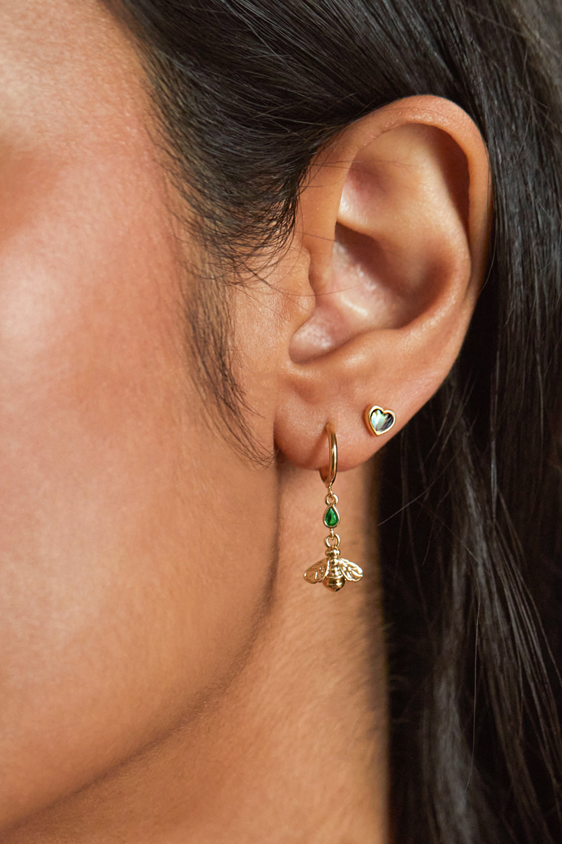 Stylish Abalone Heart Stud Earrings for Women - Perfect for Casual Wear, Date Nights & Gifts
