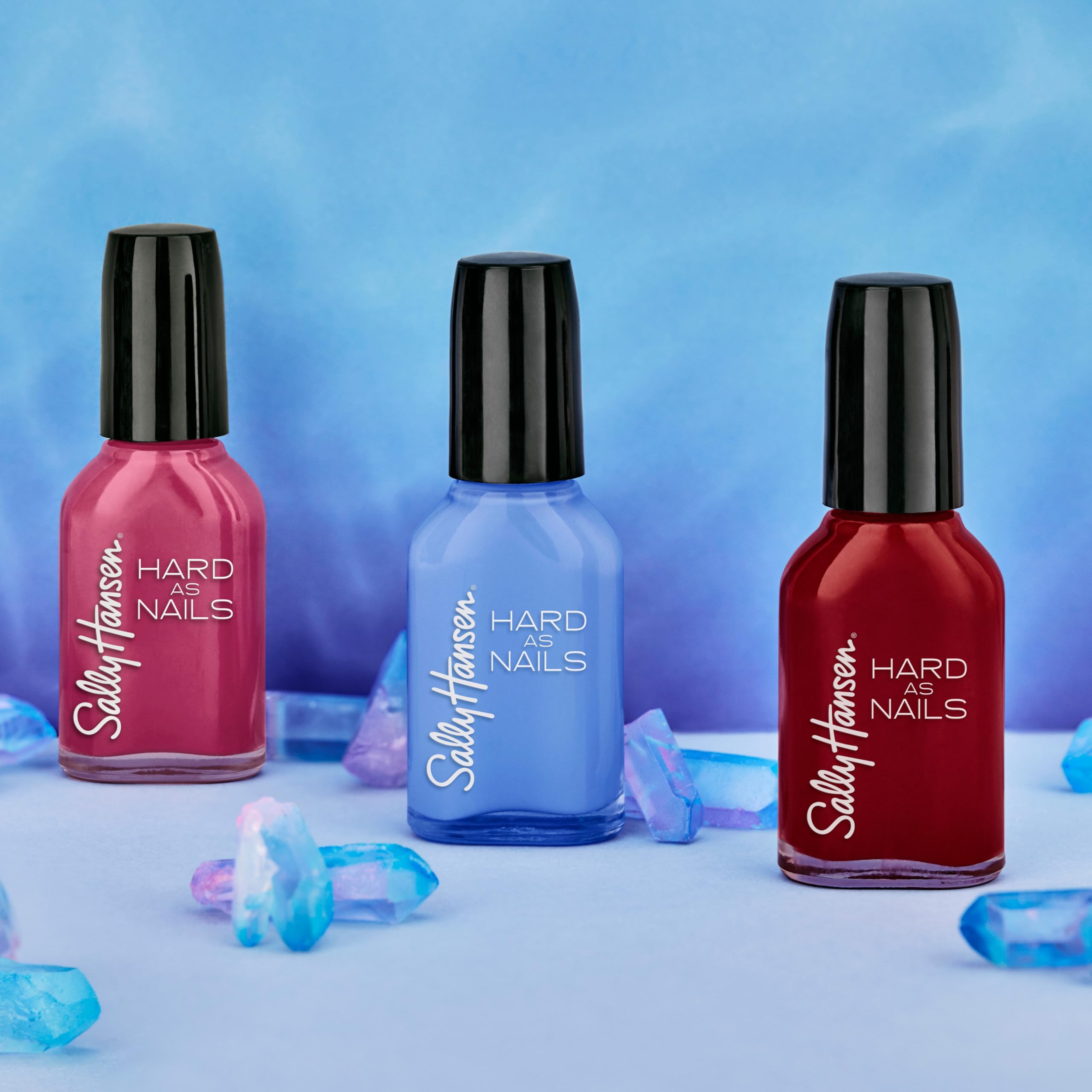 Sally Hansen Hard as Nails Nail Polish - Sturdy Sapphire Blue (0.45 fl oz) - Strengthening & Long-Lasting Formula for Healthy Nails - Perfect for Manicures, Pedicures & Everyday Wear