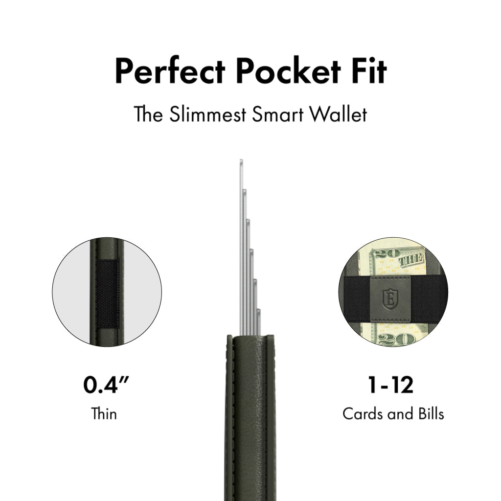 Ekster Smart Wallet for Men - RFID Blocking Slim Minimalist Front Pocket Wallet with Money Clip | Perfect for Travel, Business & Everyday Carry