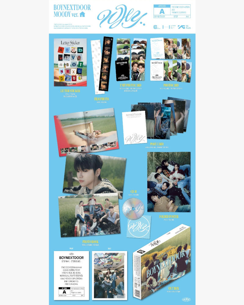 BOYNEXTDOOR 1ST MINI ALBUM [WHY..] (2 Versions) - K-Pop Collectible CD for Fans | Perfect for Gift Giving & Music Collections