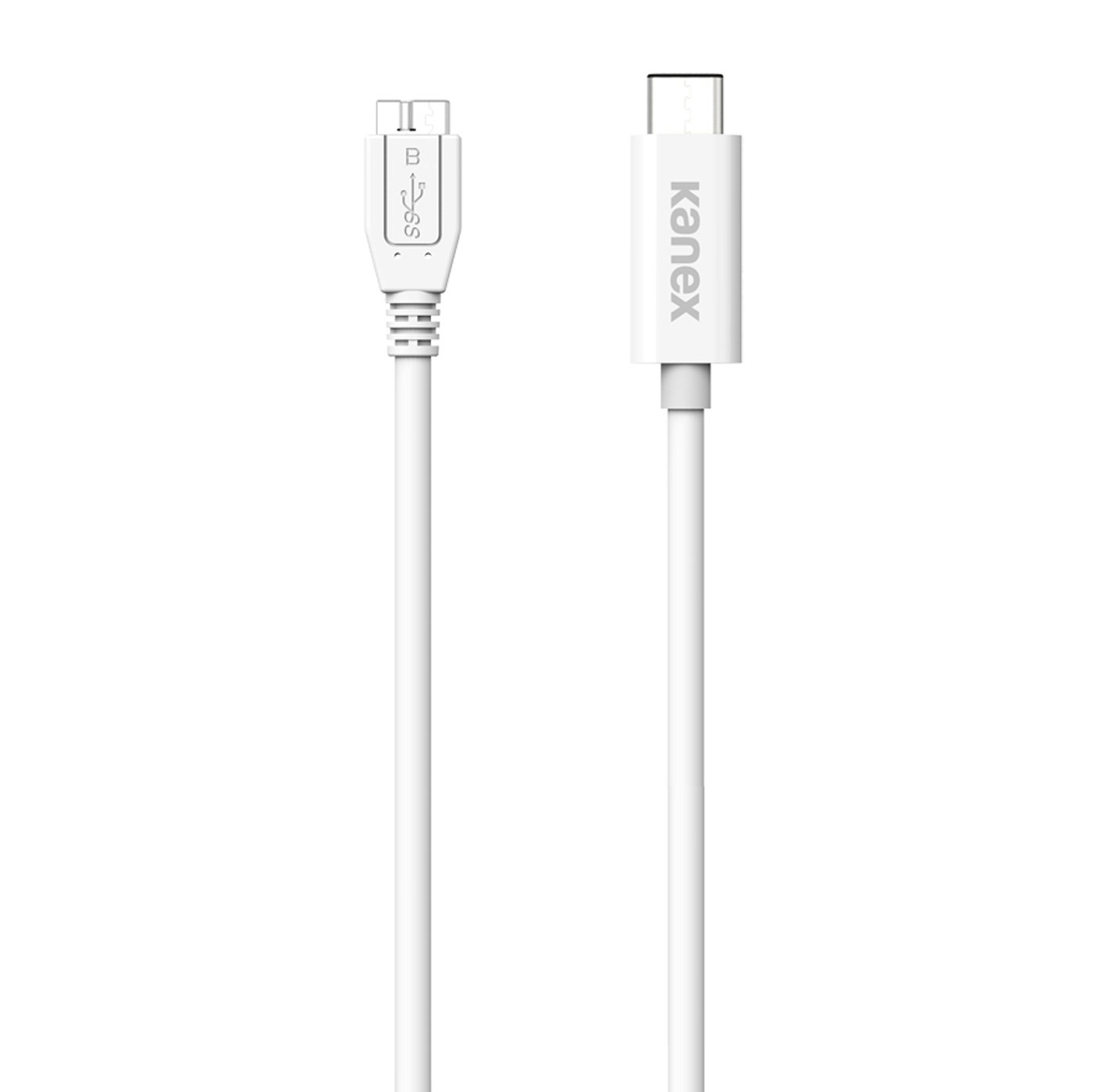 USB-C to Micro-B USB 3.0 Fast Charging Cable 4ft/1.2m - White | High-Speed Data Transfer & Charging Cord for Samsung Galaxy, External Hard Drives, Cameras & More