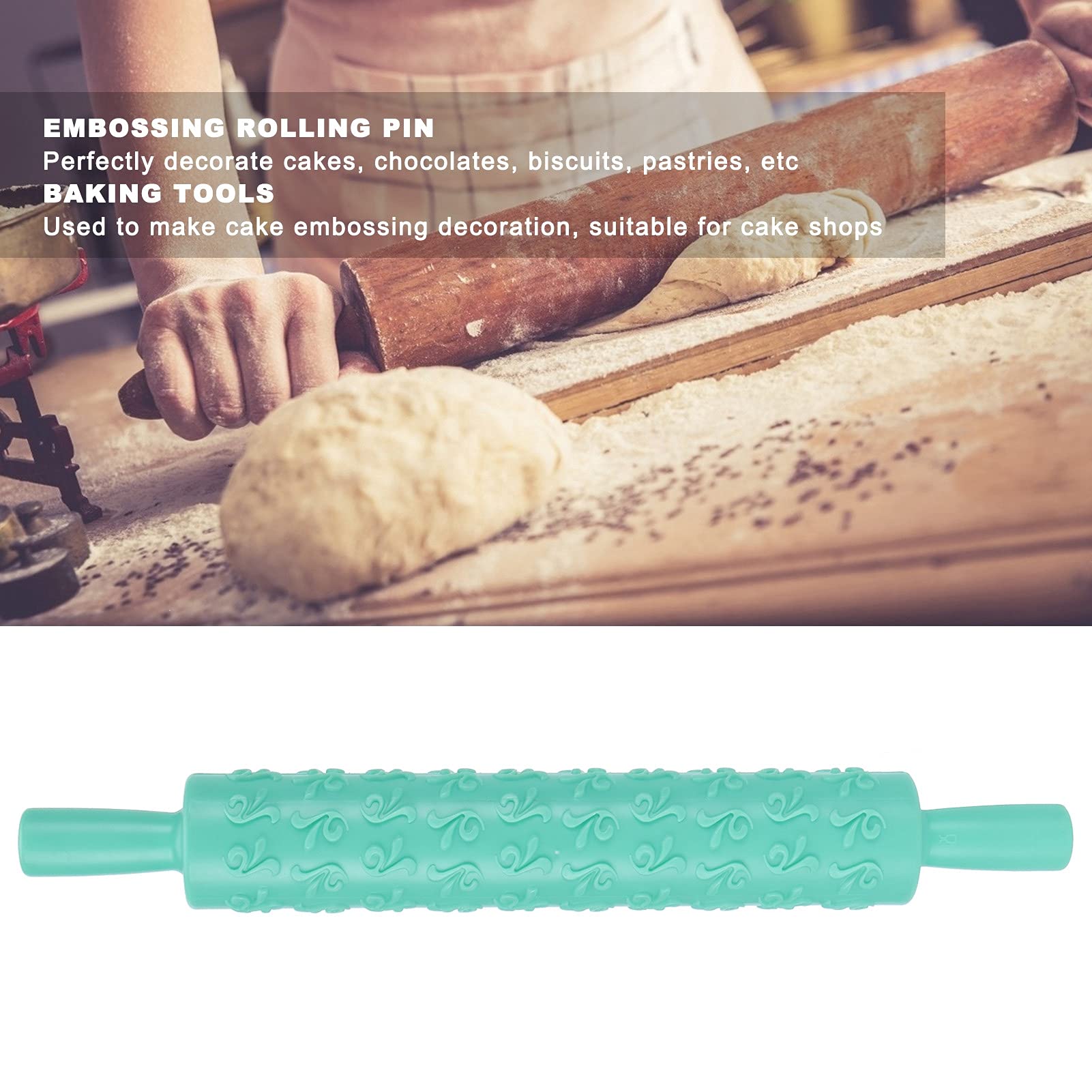 **Stainless Steel Rolling Pin for Baking - Non-Stick & Easy to Clean - Perfect for Pastry, Dough, Cookies & Pie Crusts - Ideal for Home Bakers & Professional Kitchens**
