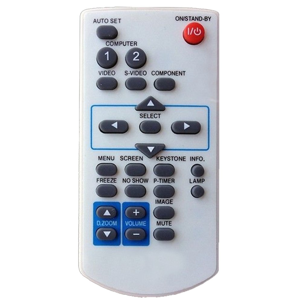 Universal Replacement Projector Remote Control Compatible with Sanyo, Canon, Eiki, PLC, Lv Xb, Cxzr, Cxvj, Cxwh, Cxwj - Perfect for Home Theater, Office Presentations & Classroom Projectors