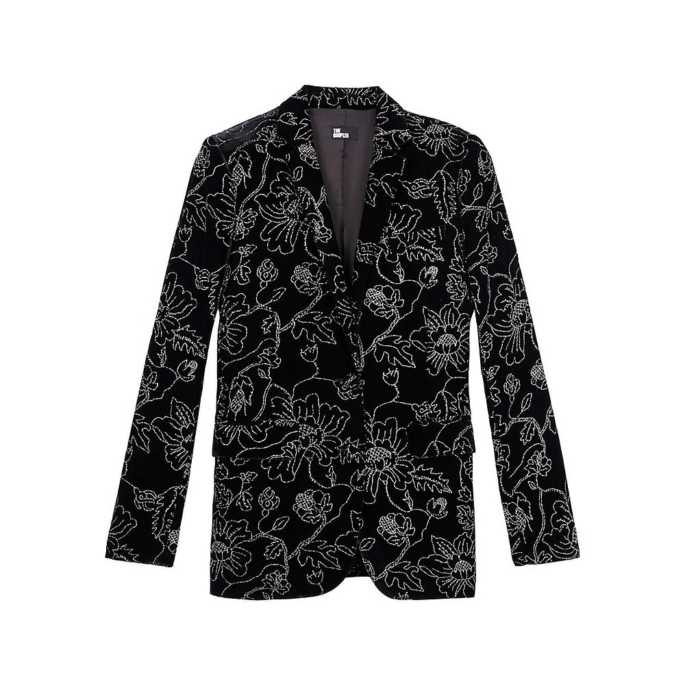 The Kooples Black Velvet 2-Piece Suit for Men - Premium Formal Wear for Weddings, Parties & Special Occasions - NWT