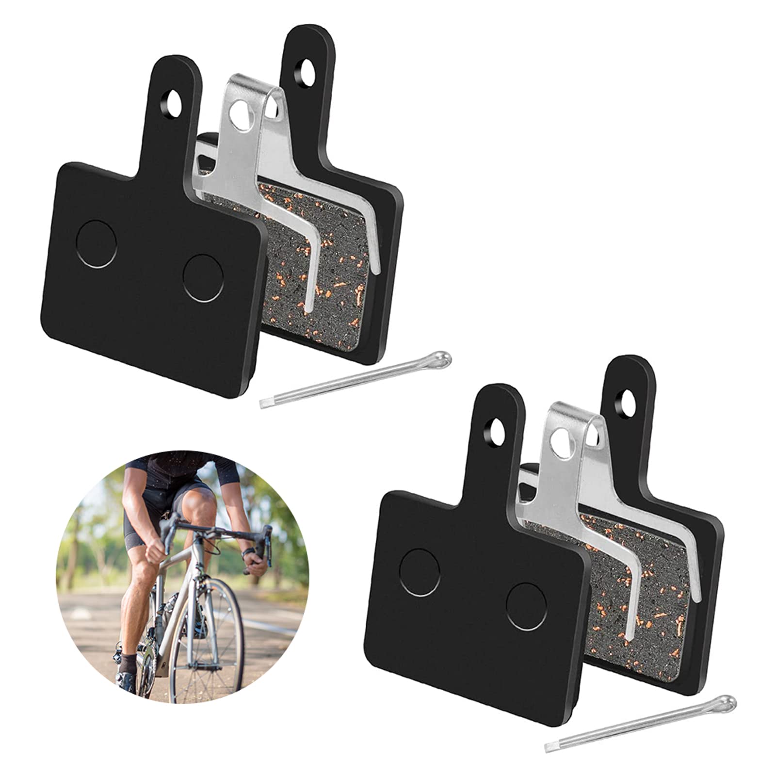Premium Disc Brake Pads for Bikes - Compatible with MTB & Road Bikes - High-Performance Bike Brake Pads for Disc Brakes - Ideal for Mountain Biking, Commuting & Off-Road Adventures