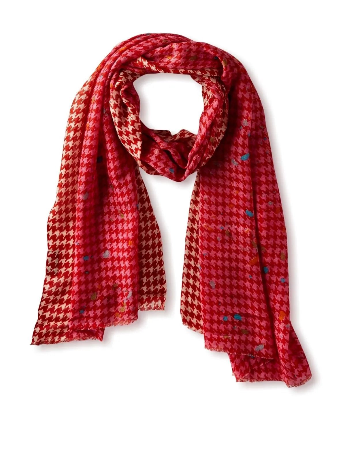 Stylish Houndstooth Print Scarf for Women & Men - Soft Warm Winter Fashion Accessory - Perfect for Office, Travel & Outdoor Activities