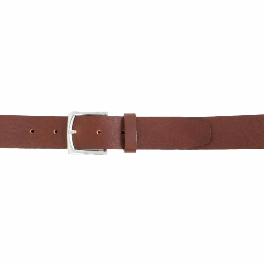 Premium Italian Full Grain Leather Belt for Men - Genuine Leather Dress Belt with Solid Brass Buckle - Perfect for Business, Casual & Formal Wear