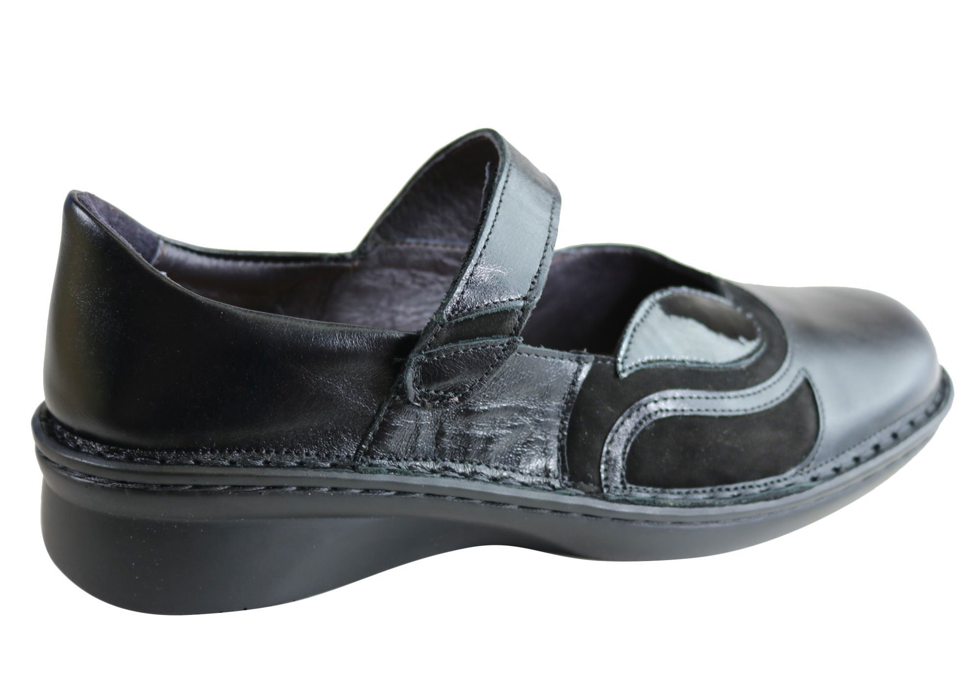 Naot Conga Women's Comfort Supportive Wide Fit Leather Mary Jane Shoes - Perfect for Work, Travel & Everyday Wear