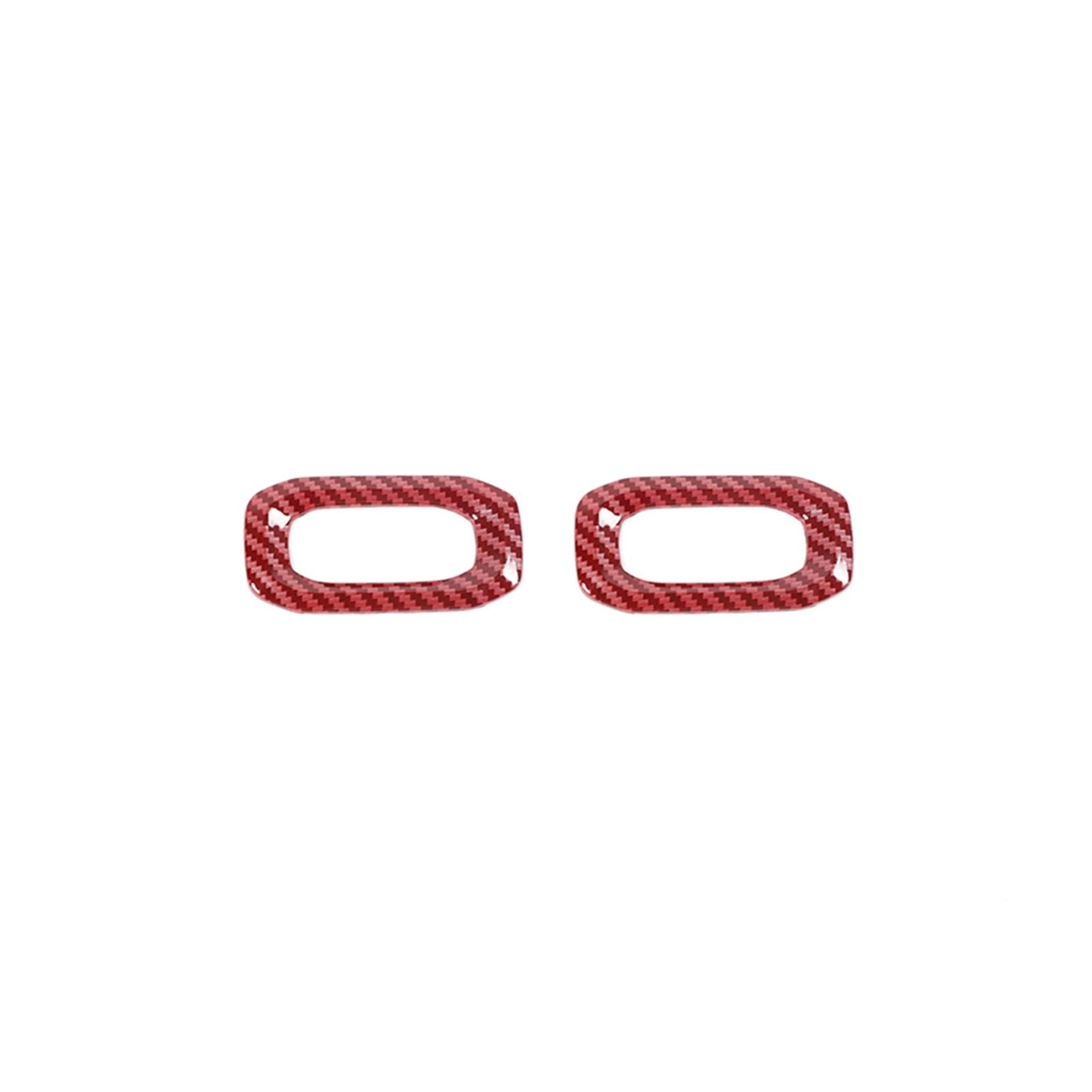 Red Carbon Fiber Car Door Lock Switch Button Stickers for Jeep Gladiator JT & Wrangler JL 2018+ - Interior Accessories Upgrade for Enhanced Style & Protection (Perfect for Off-Roading, Daily Commute & Car Shows)