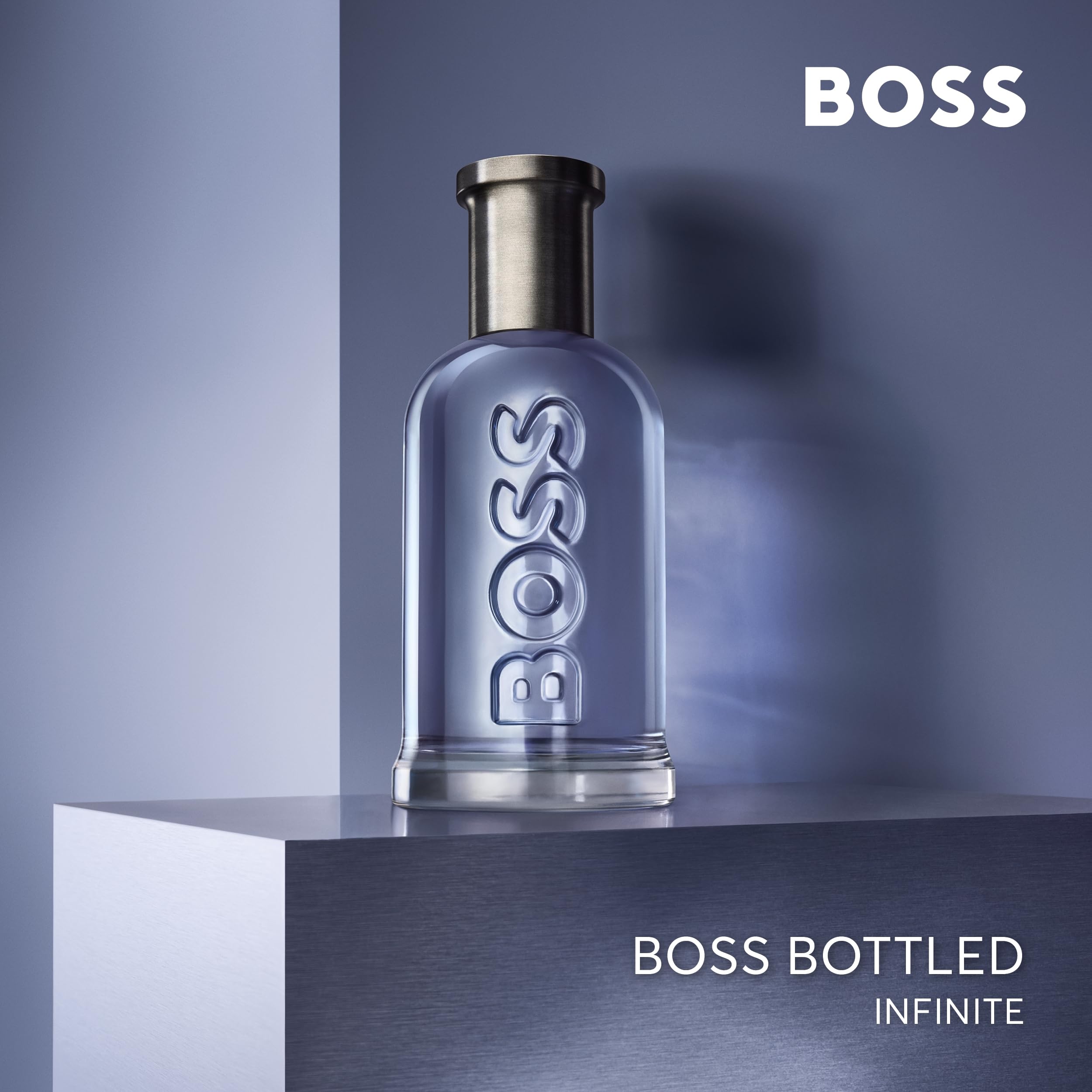 Hugo Boss Bottled Infinite Eau de Parfum for Men - Woody Cologne with Apple, Patchouli, Lavender & Sandalwood Notes - Long Lasting Fragrance - Perfect for Date Night, Office & Special Occasions