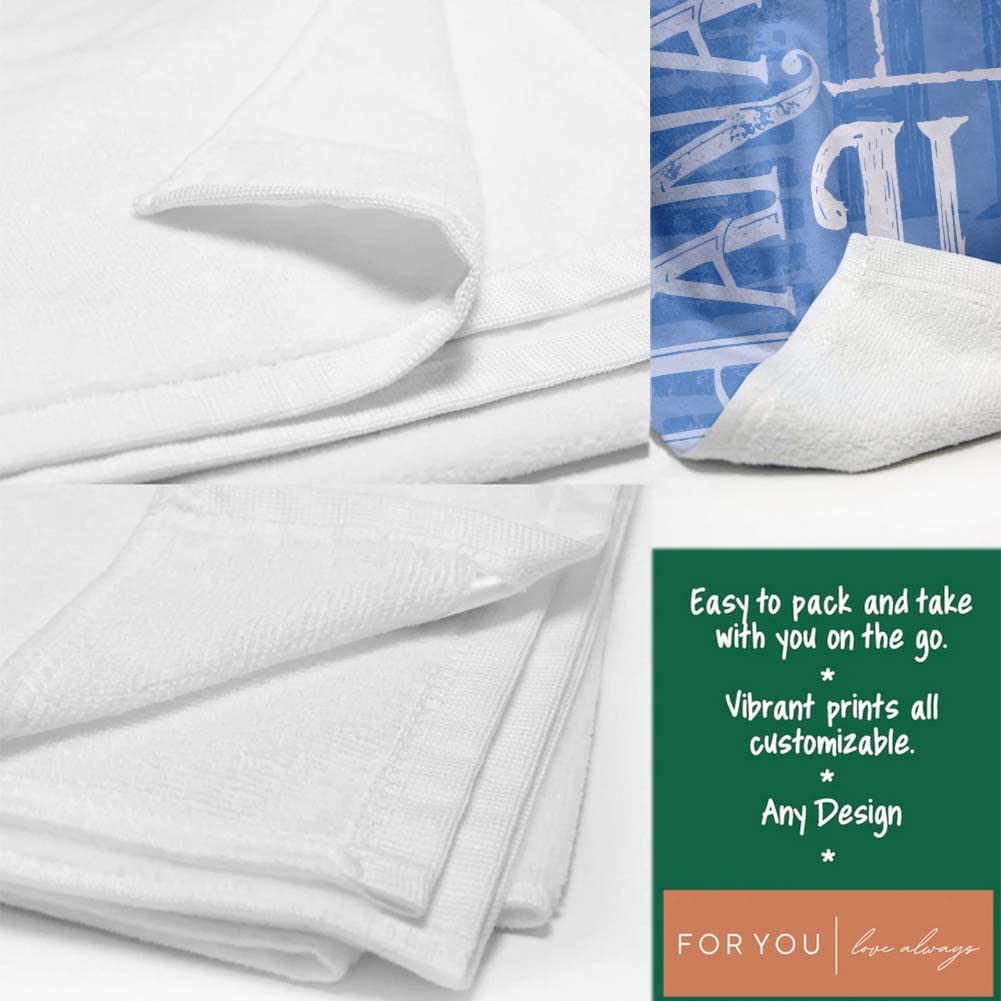Personalized Name Beach Towel - Customized Camping, Travel & Swim Towel for Wedding Gifts, Bridal Party, Bachelorette | Perfect for Beach, Pool & Outdoor Adventures