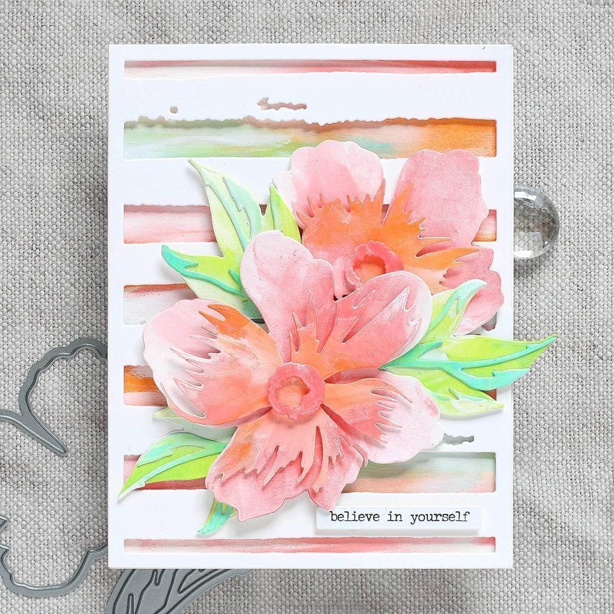 Peony Dream 3D Die Cutting Set for Scrapbooking, Card Making & DIY Crafts - Floral Design Paper Crafting Tools for Home Decor & Gift Projects