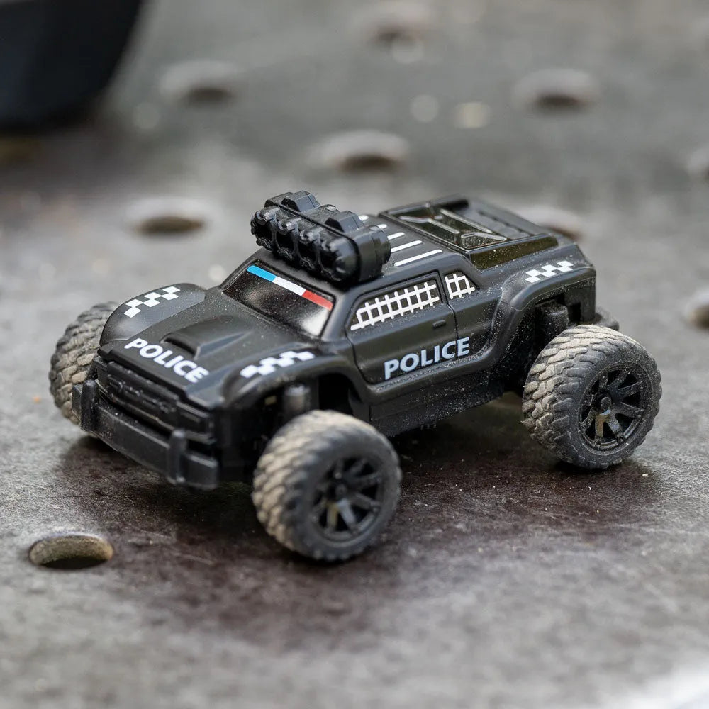 1:76 Scale Turbo Racing C82 2.4GHz RC Off-Road Truck - 4WD Remote Control Car with Proportional Steering, Ready-to-Run (RTR) - Perfect for Indoor Racing, Backyard Adventures & Police Car Role Play