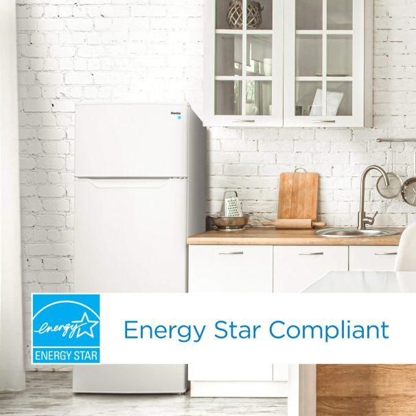 Danby 7.4 cu ft Top Freezer Refrigerator DPF074B2WDB - Energy Efficient Compact Fridge for Apartments, Dorms & Small Kitchens